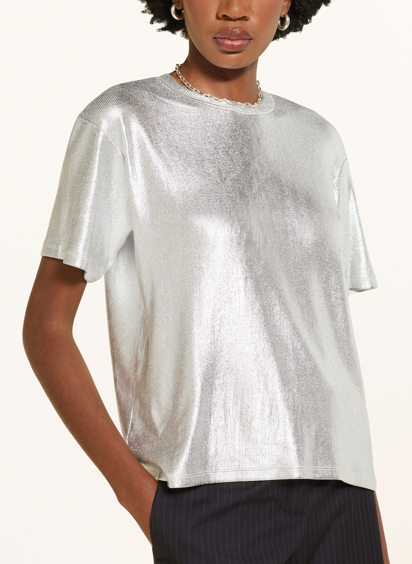 ba&sh T-Shirt SONY: SILBER