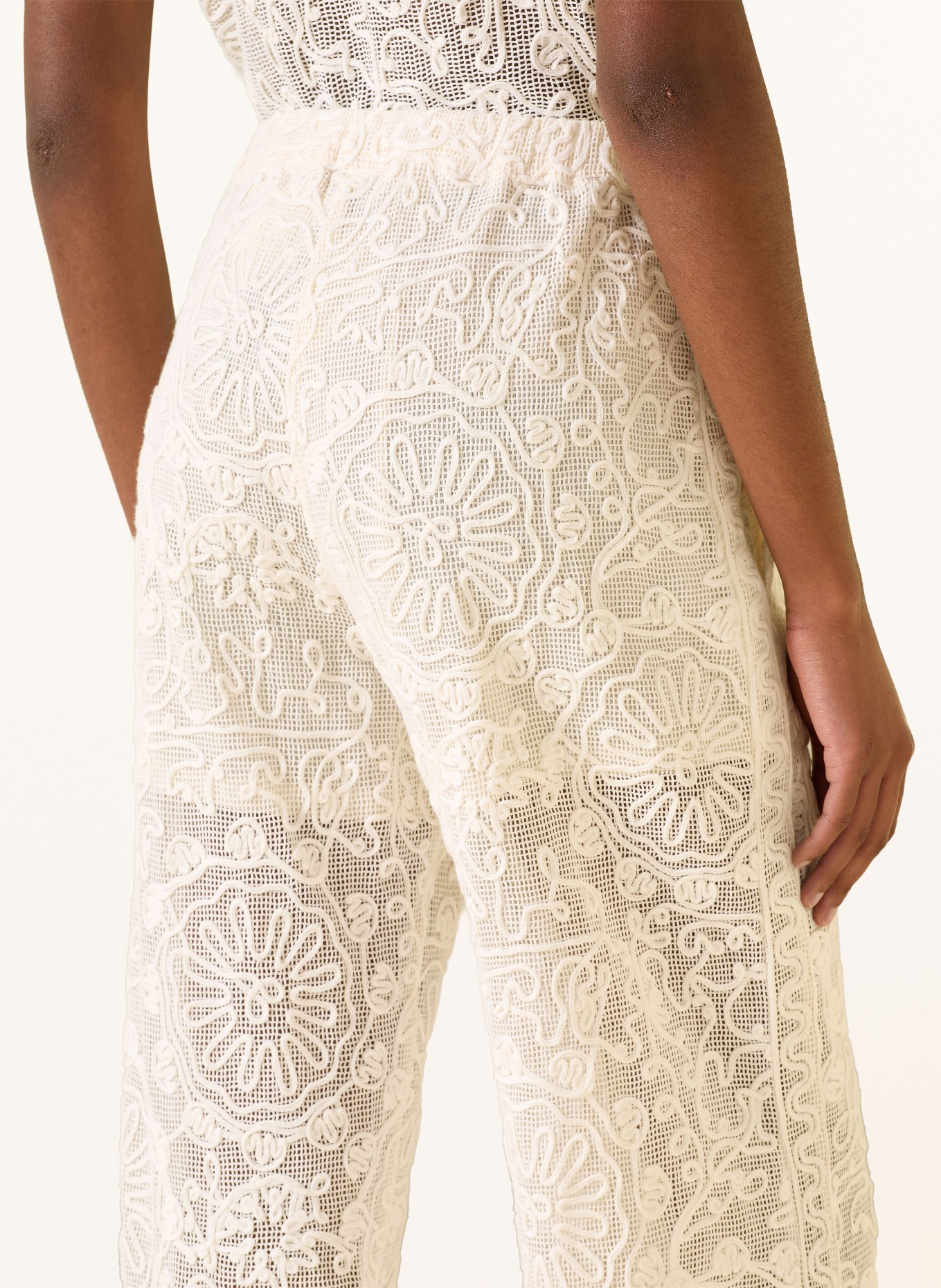maje Häkelhose: ECRU