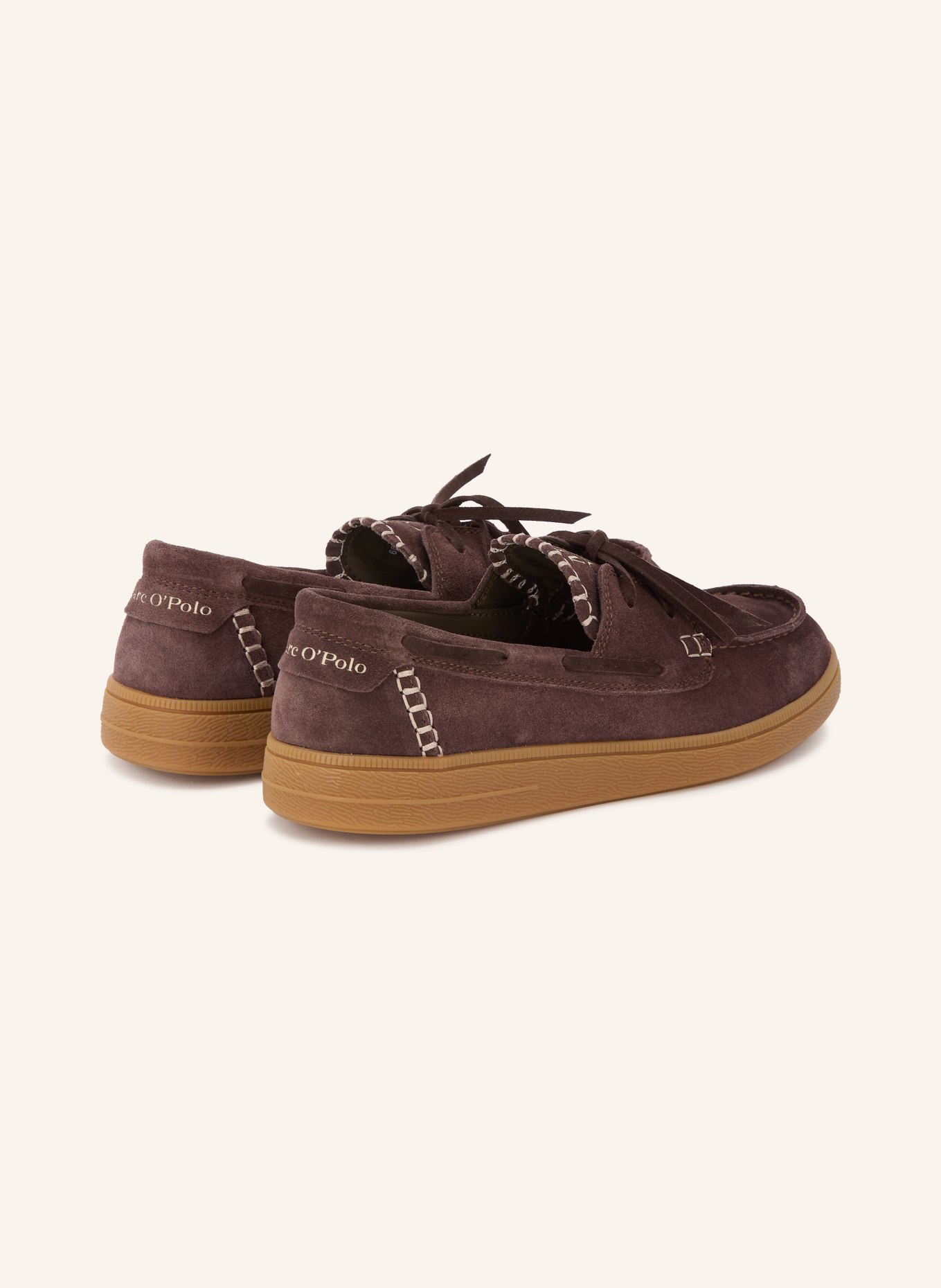 Marc O'Polo Bootsschuhe CHARLIE: DUNKELBRAUN / BEIGE