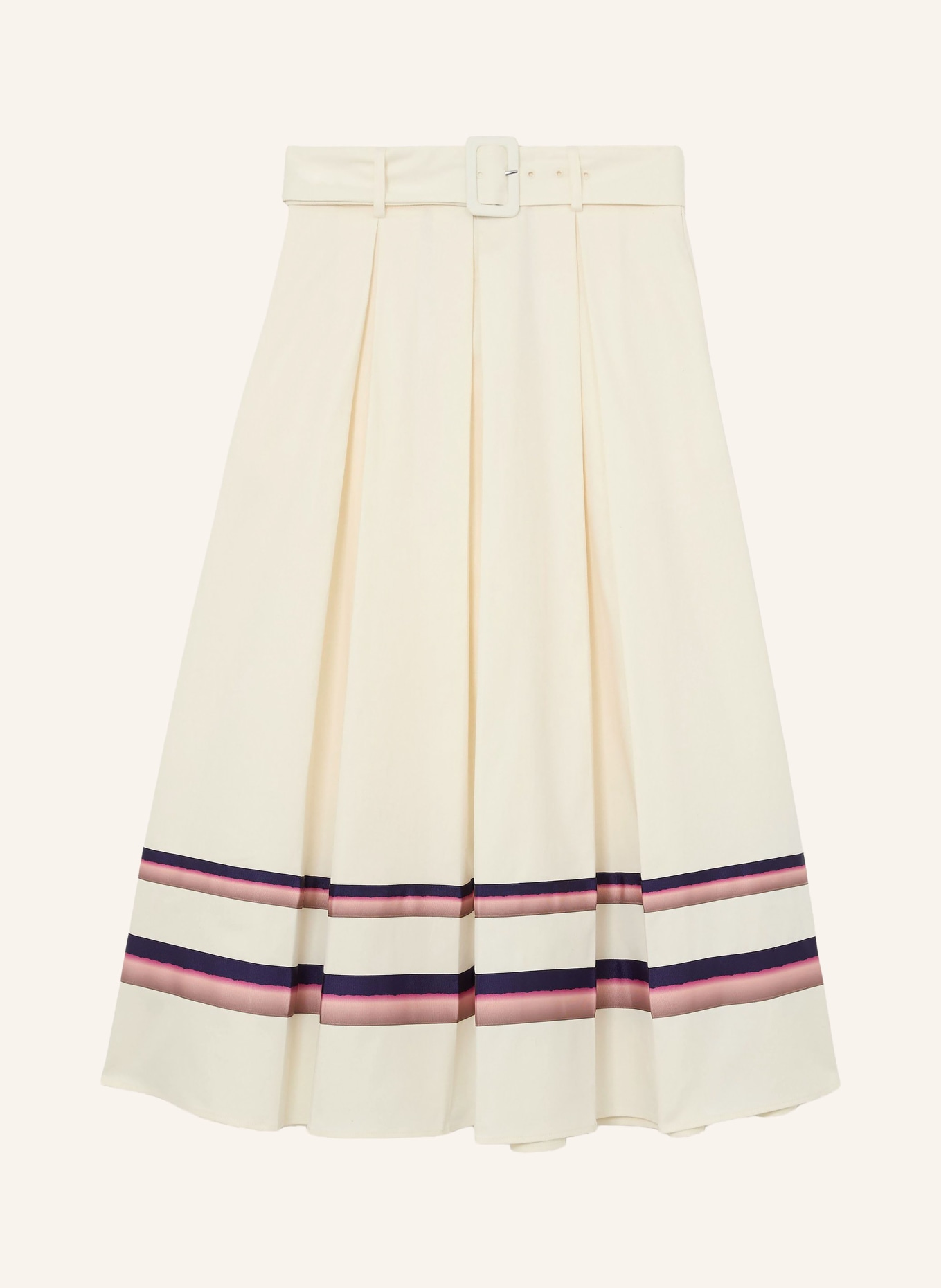 REISS Faltenrock RIAN: CREME / ROSA / LILA