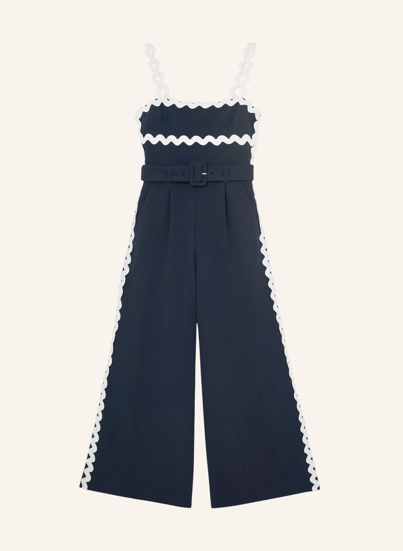 REISS Combinaison DASH: BLEU FONCÉ / BLANC