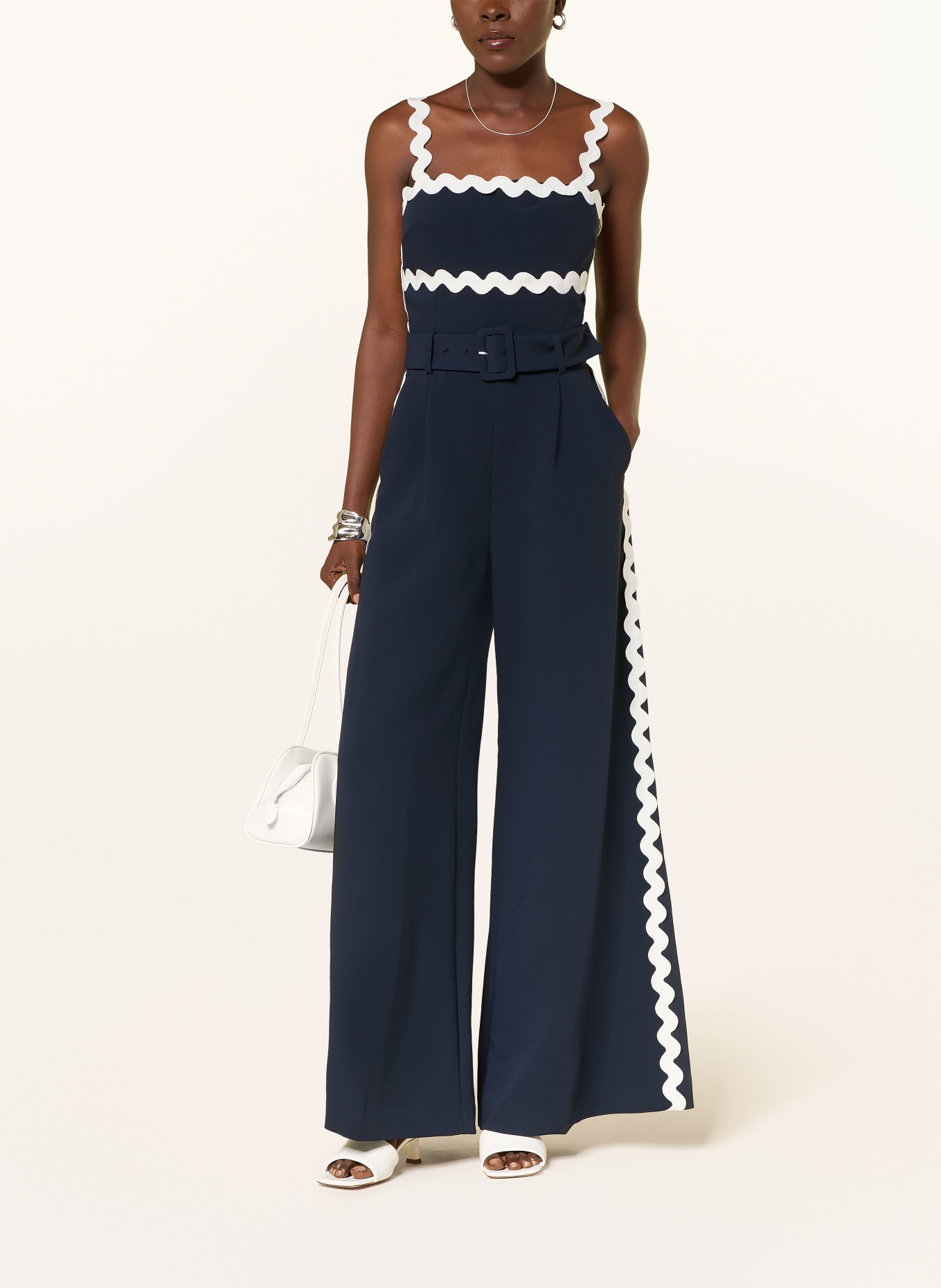 REISS Combinaison DASH: BLEU FONCÉ / BLANC