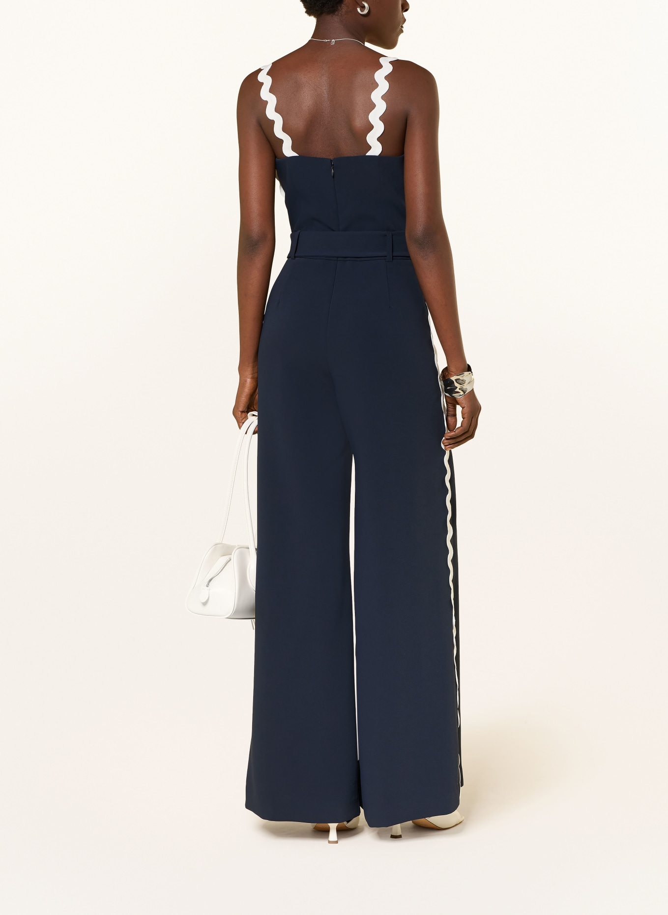 REISS Combinaison DASH: BLEU FONCÉ / BLANC