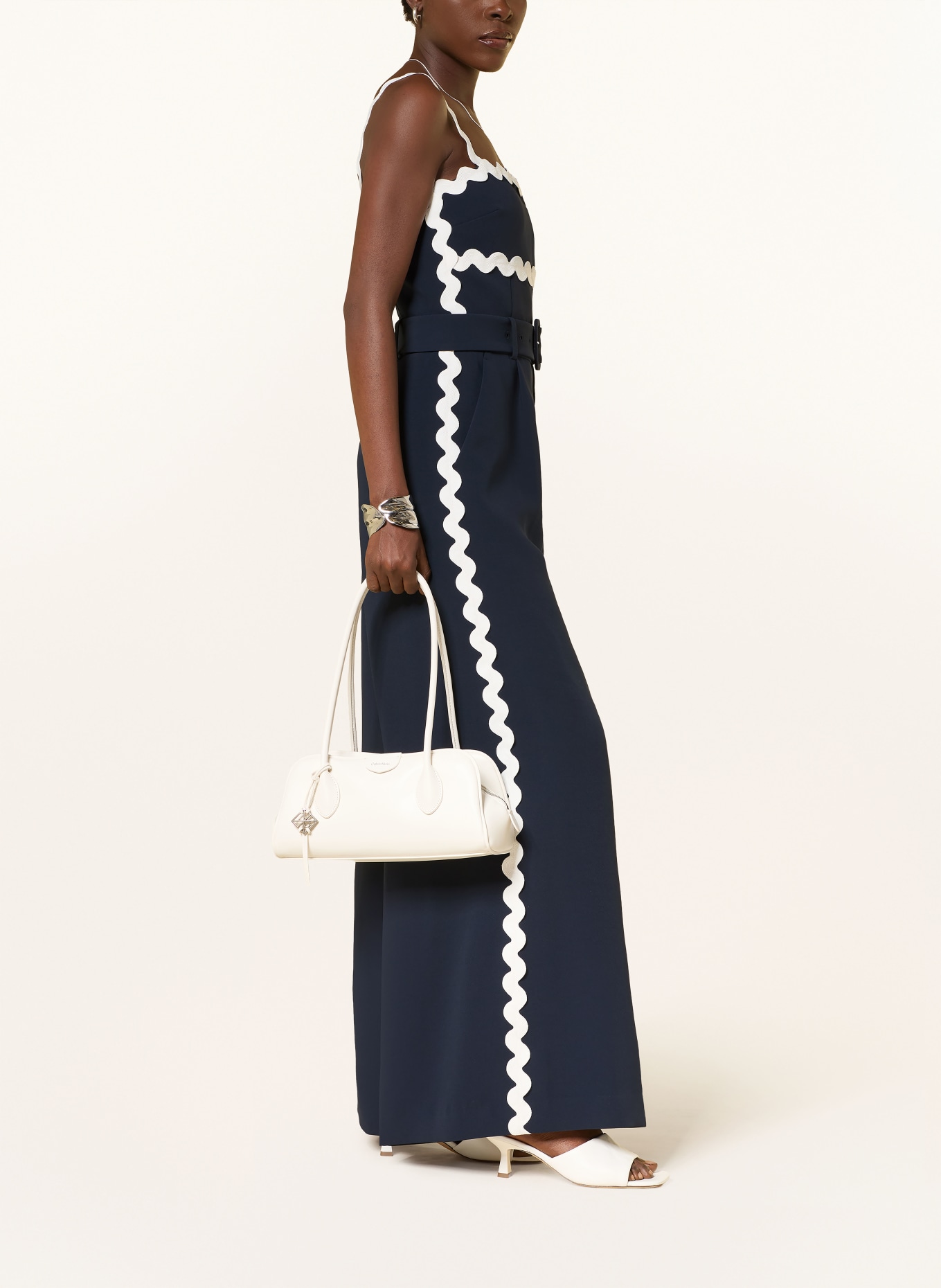 REISS Combinaison DASH: BLEU FONCÉ / BLANC