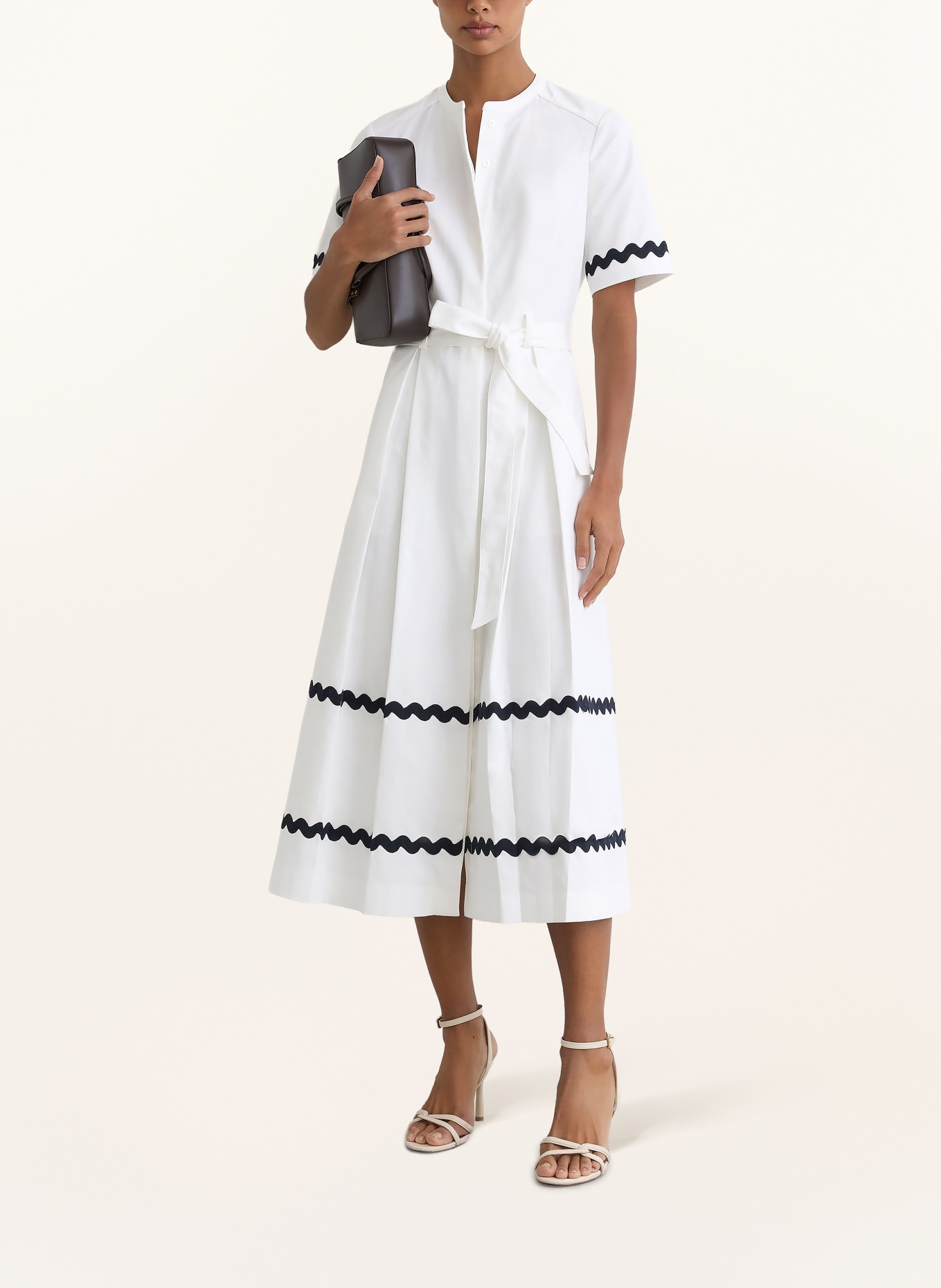 REISS Kleid ISABELLE: WEISS / SCHWARZ
