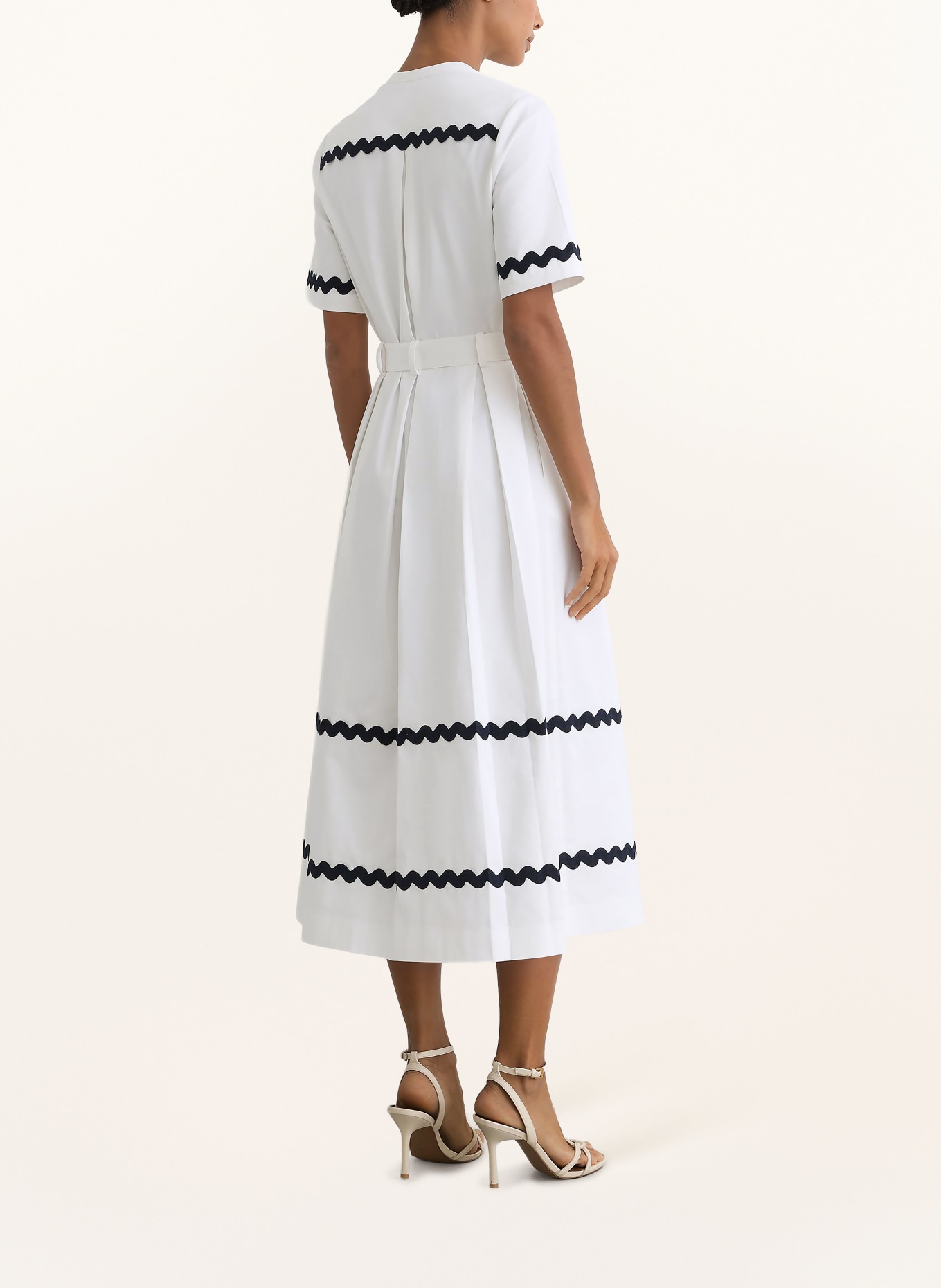 REISS Kleid ISABELLE: WEISS / SCHWARZ