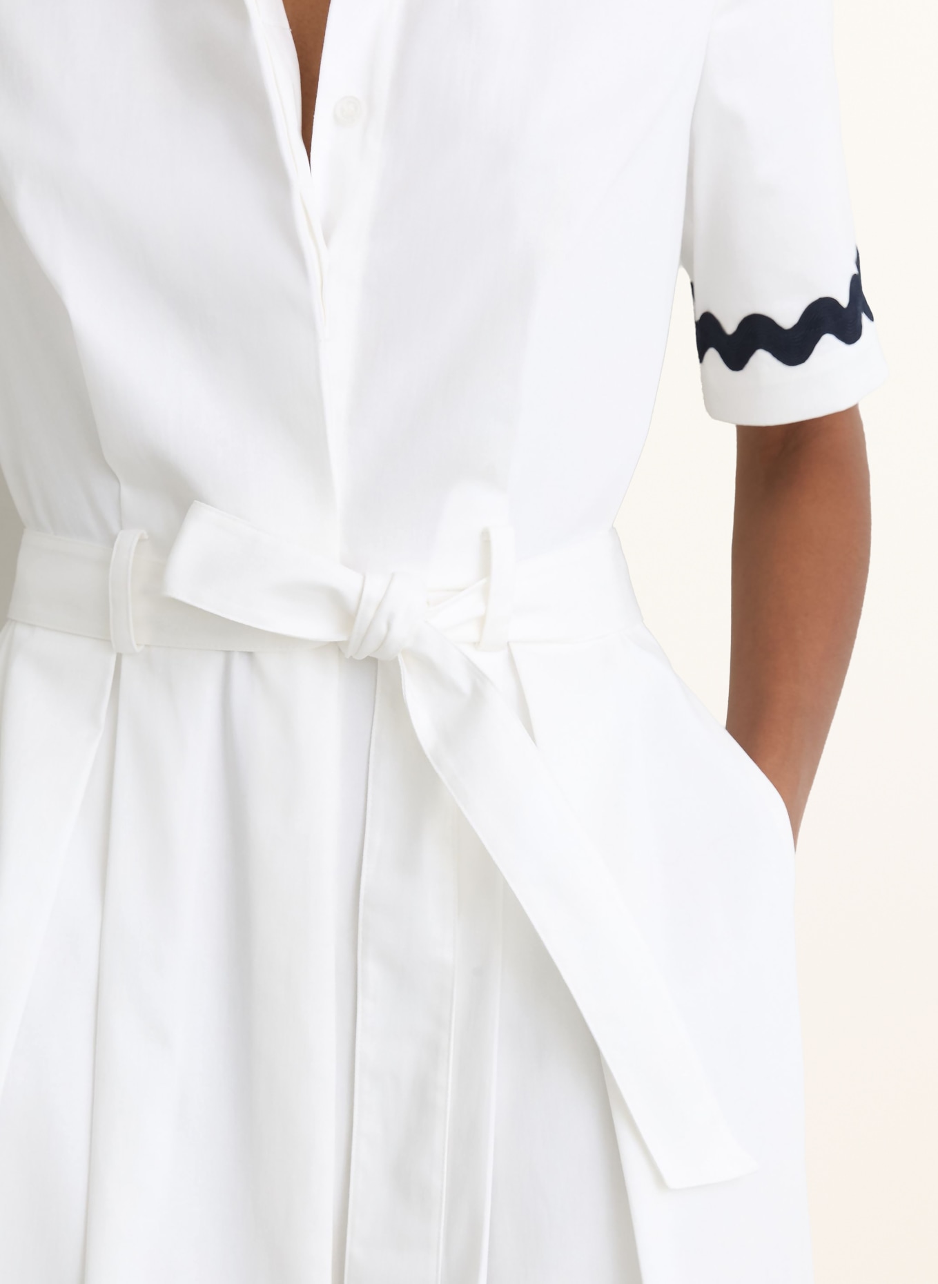 REISS Kleid ISABELLE: WEISS / SCHWARZ