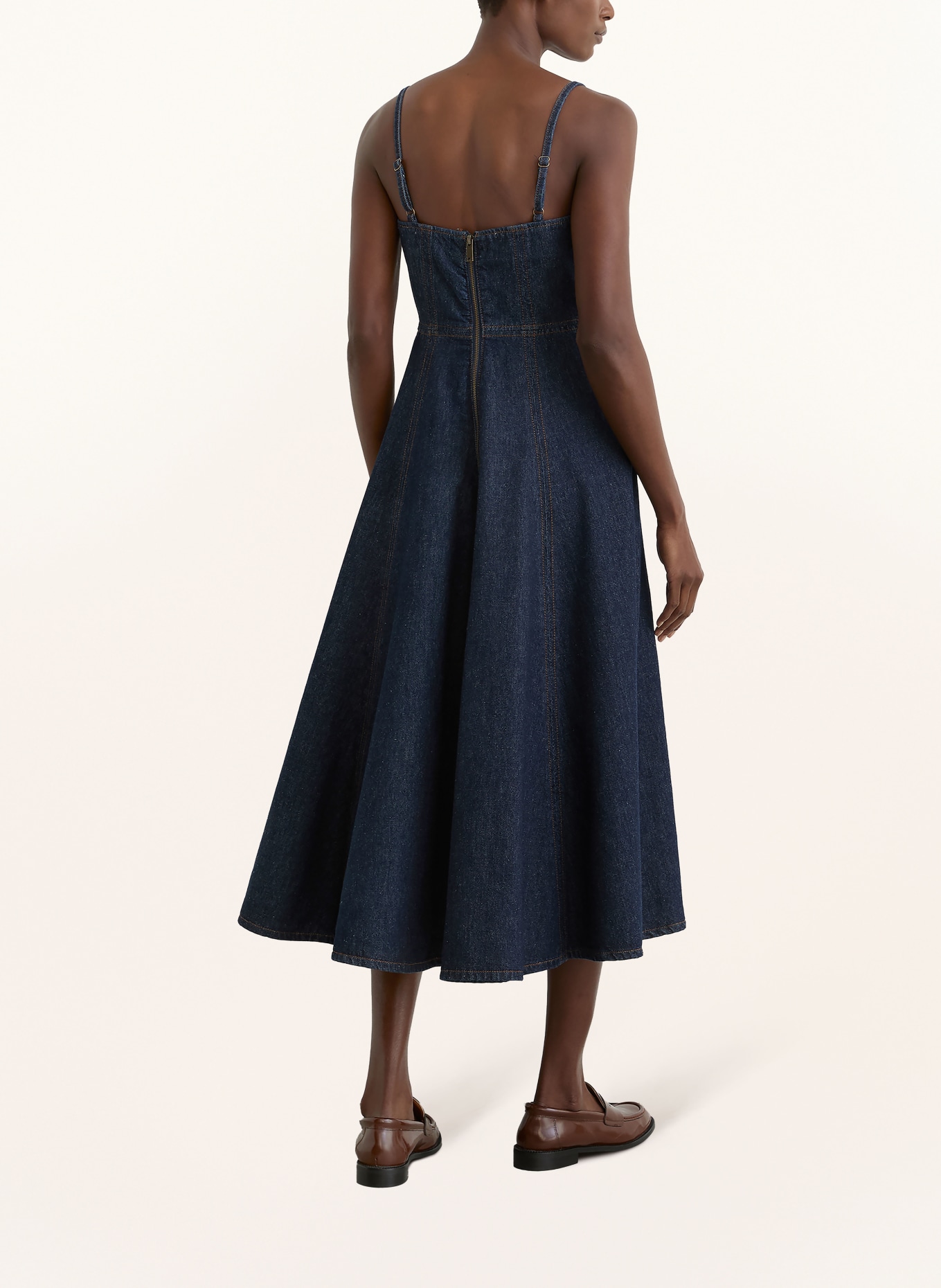 REISS EMMA denim dress: DARK BLUE