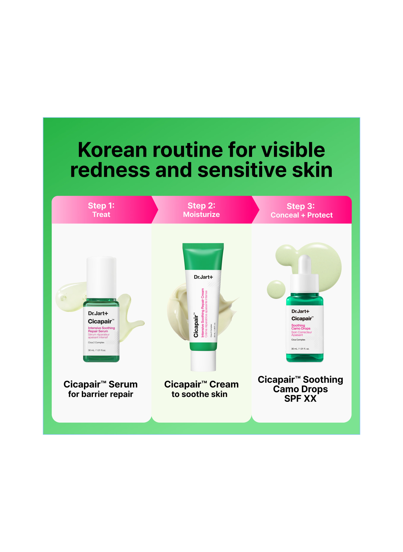 Dr.Jart+ CICAPAIR™ SOOTHING CAMO DROPS SPF20