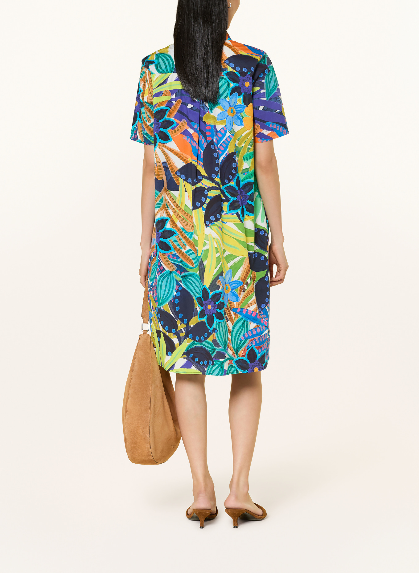 MILANO ITALY Shirt dress: DARK BLUE / YELLOW / GREEN