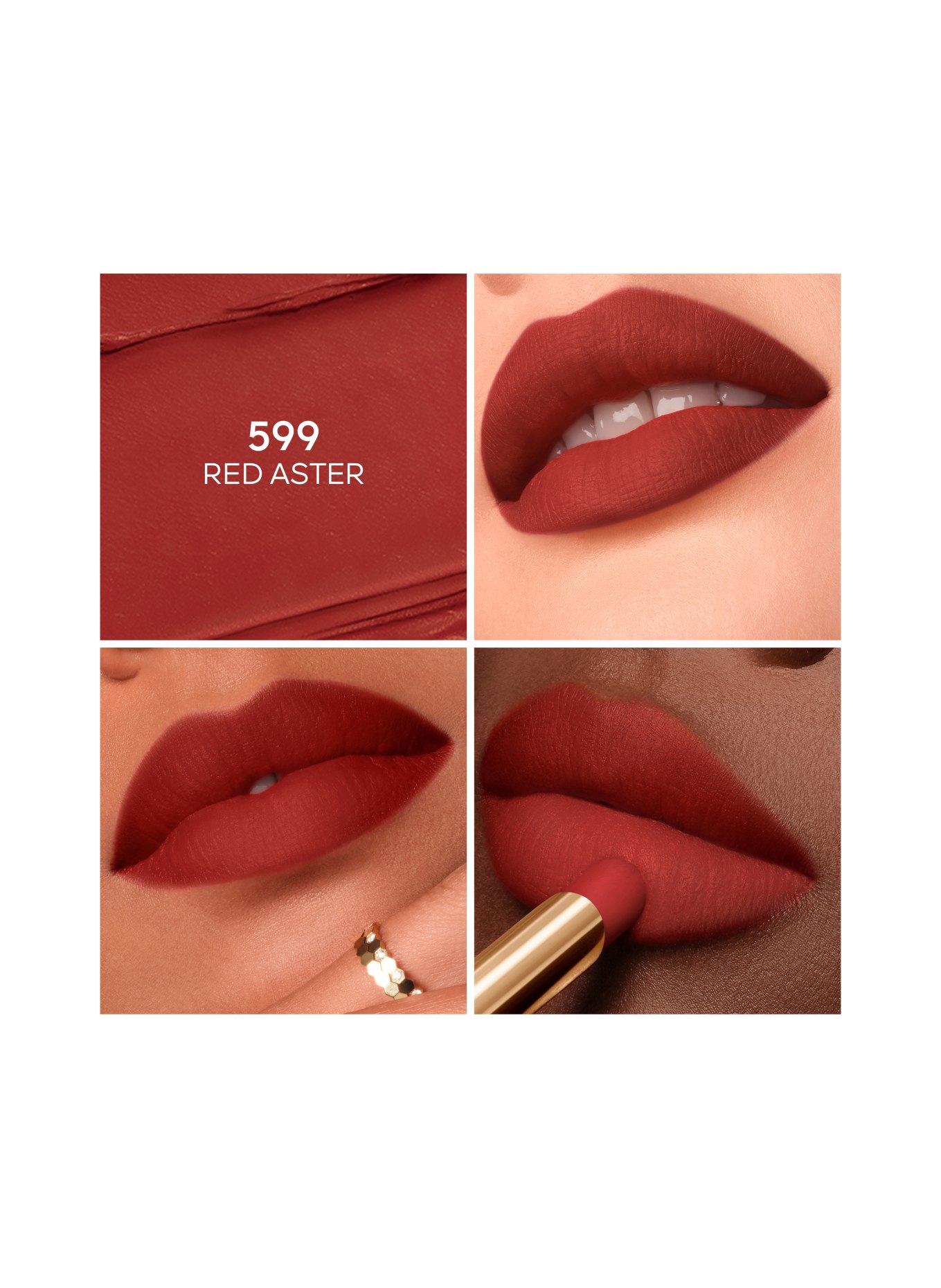 GUERLAIN KISSKISS REFILL: 599 RED ASTER