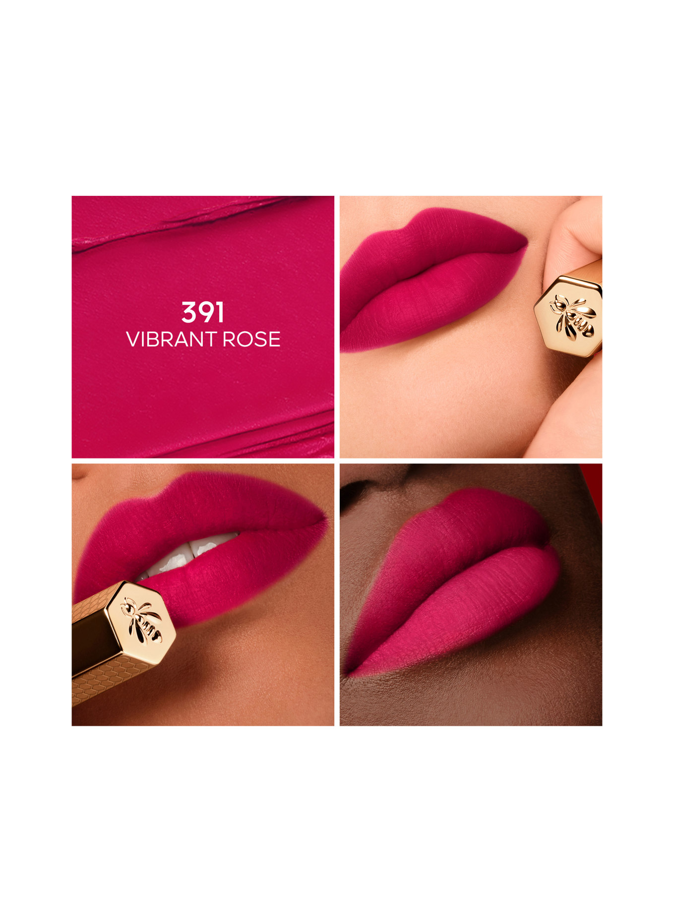 GUERLAIN KISSKISS REFILL: 391 VIBRANT ROSE