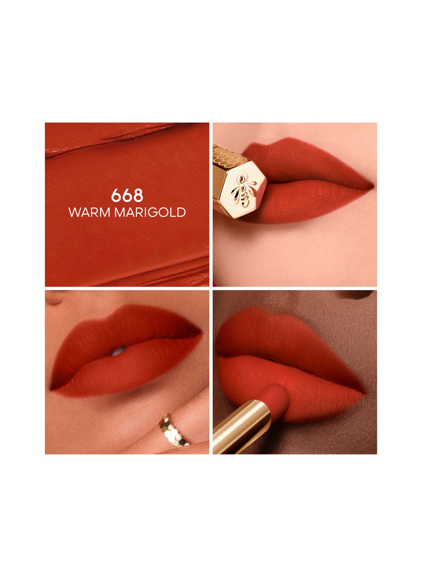 GUERLAIN KISSKISS REFILL: 668 WARM MARIGOLD