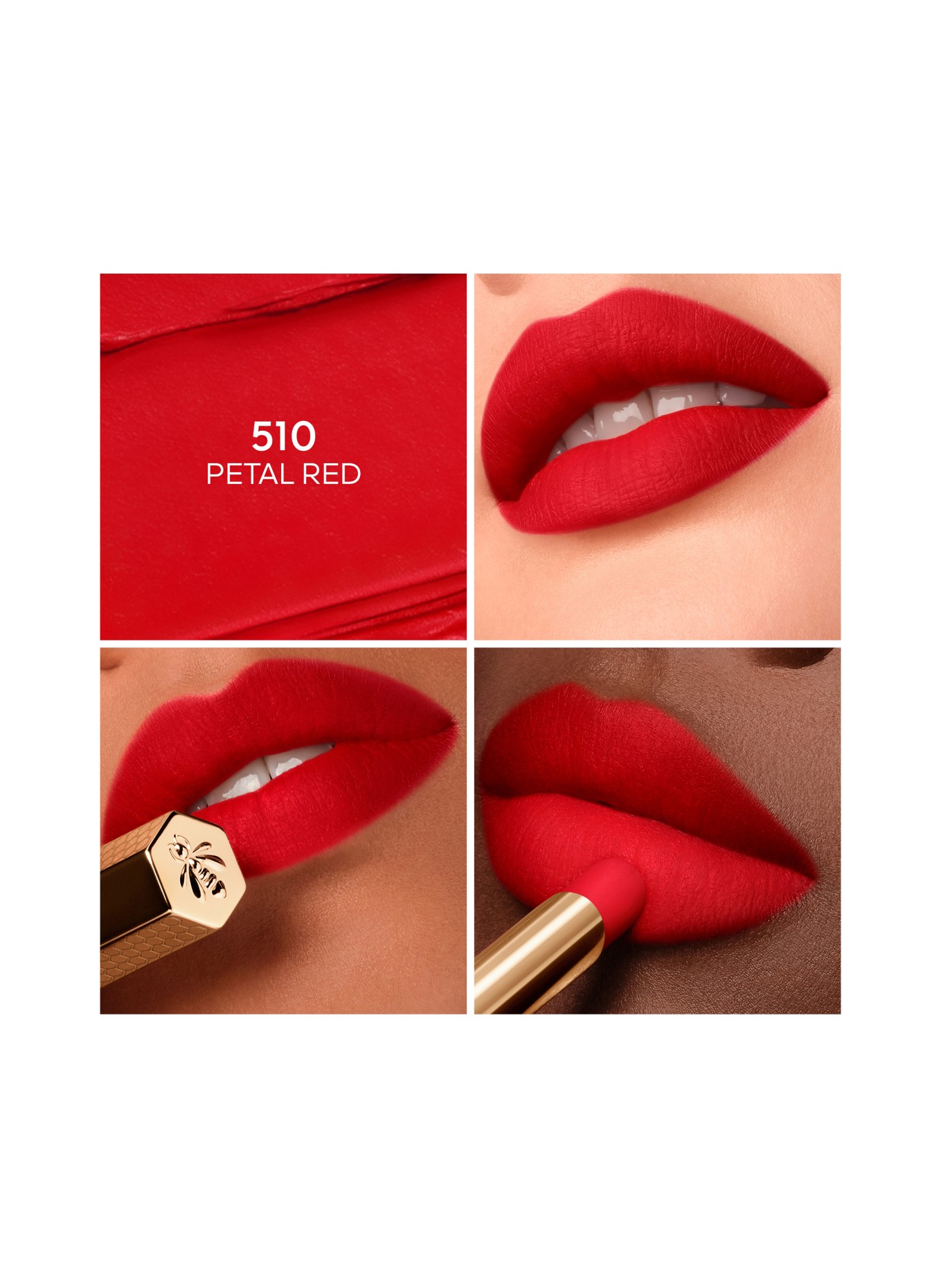 GUERLAIN KISSKISS REFILL: 510 PETAL RED