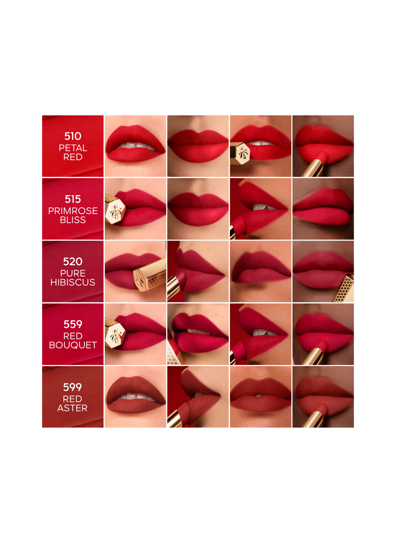 GUERLAIN KISSKISS REFILL: 510 PETAL RED