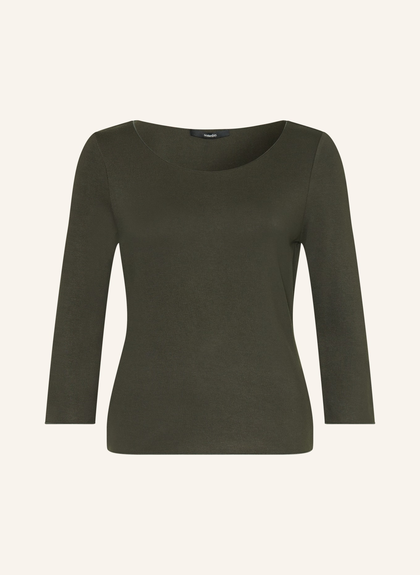 someday Shirt KIROSA mit 3/4-Arm: DUNKELGRÜN