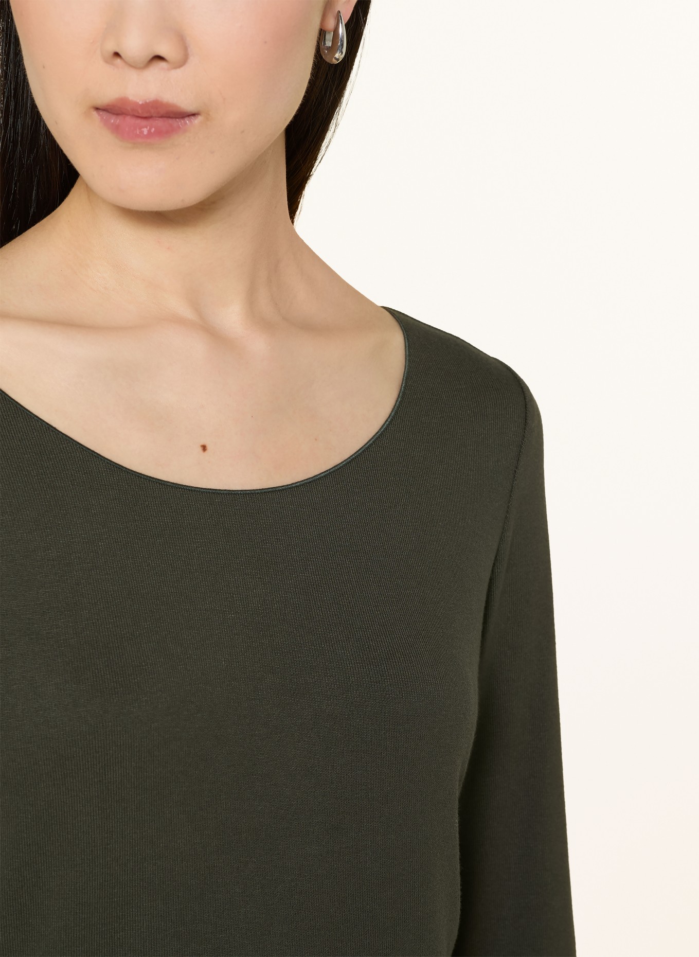 someday Shirt KIROSA mit 3/4-Arm: DUNKELGRÜN