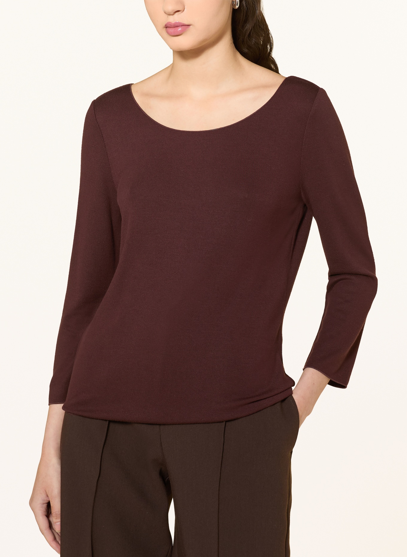 someday Shirt KIROSA mit 3/4-Arm: DUNKELROT
