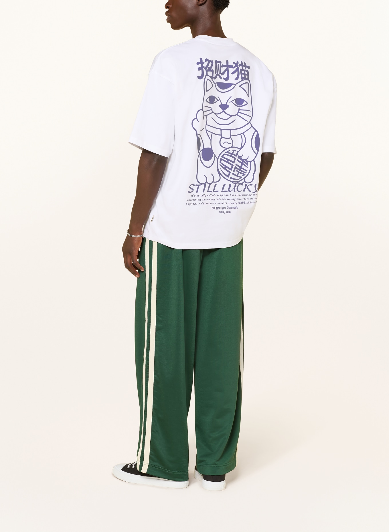 WOODBIRD T-shirt WBBEAM: WHITE / PURPLE