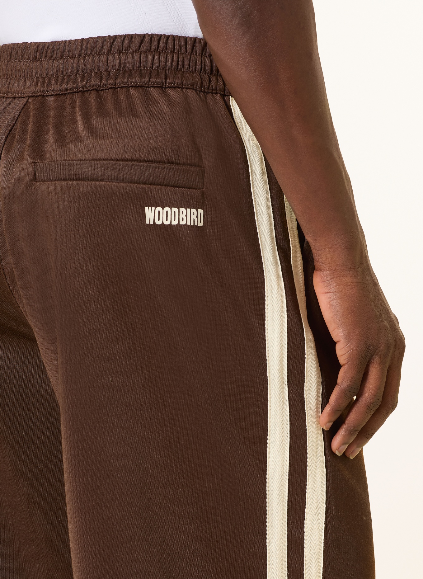 WOODBIRD Shorts WBCHANG: DARK BROWN / CREAM