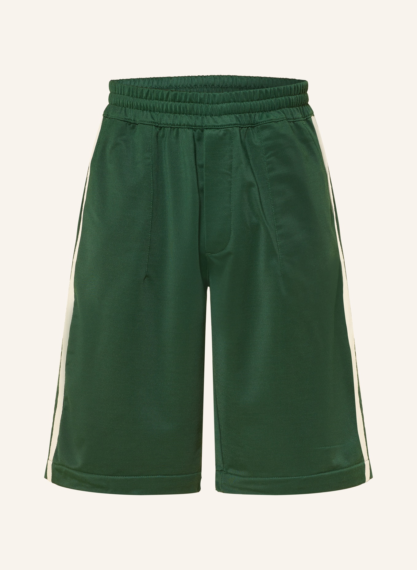 WOODBIRD Shorts WBCHANG: DARK GREEN / CREAM