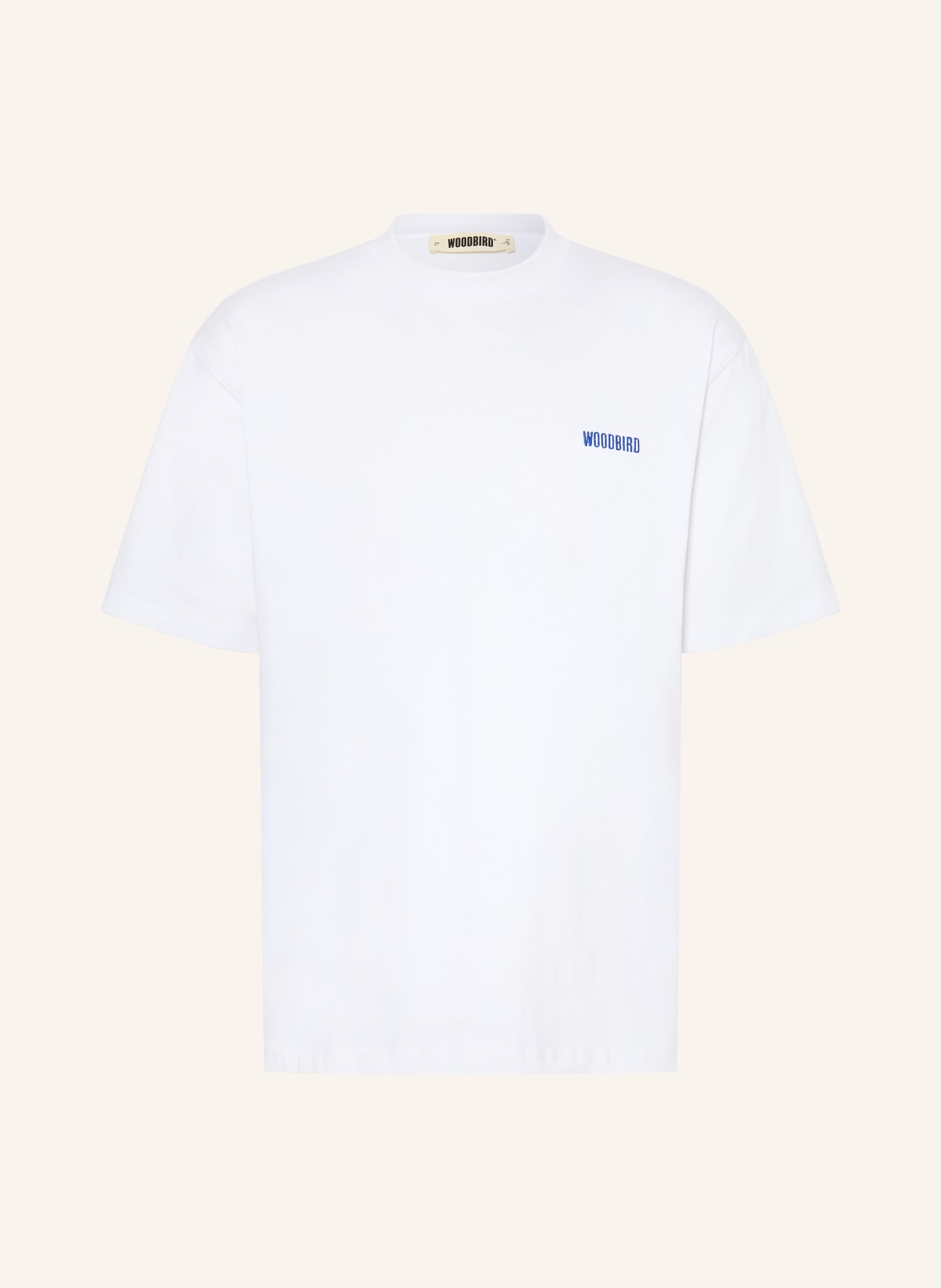 WOODBIRD T-Shirt WBBAINE OCTO: WEISS / ROT / BLAU