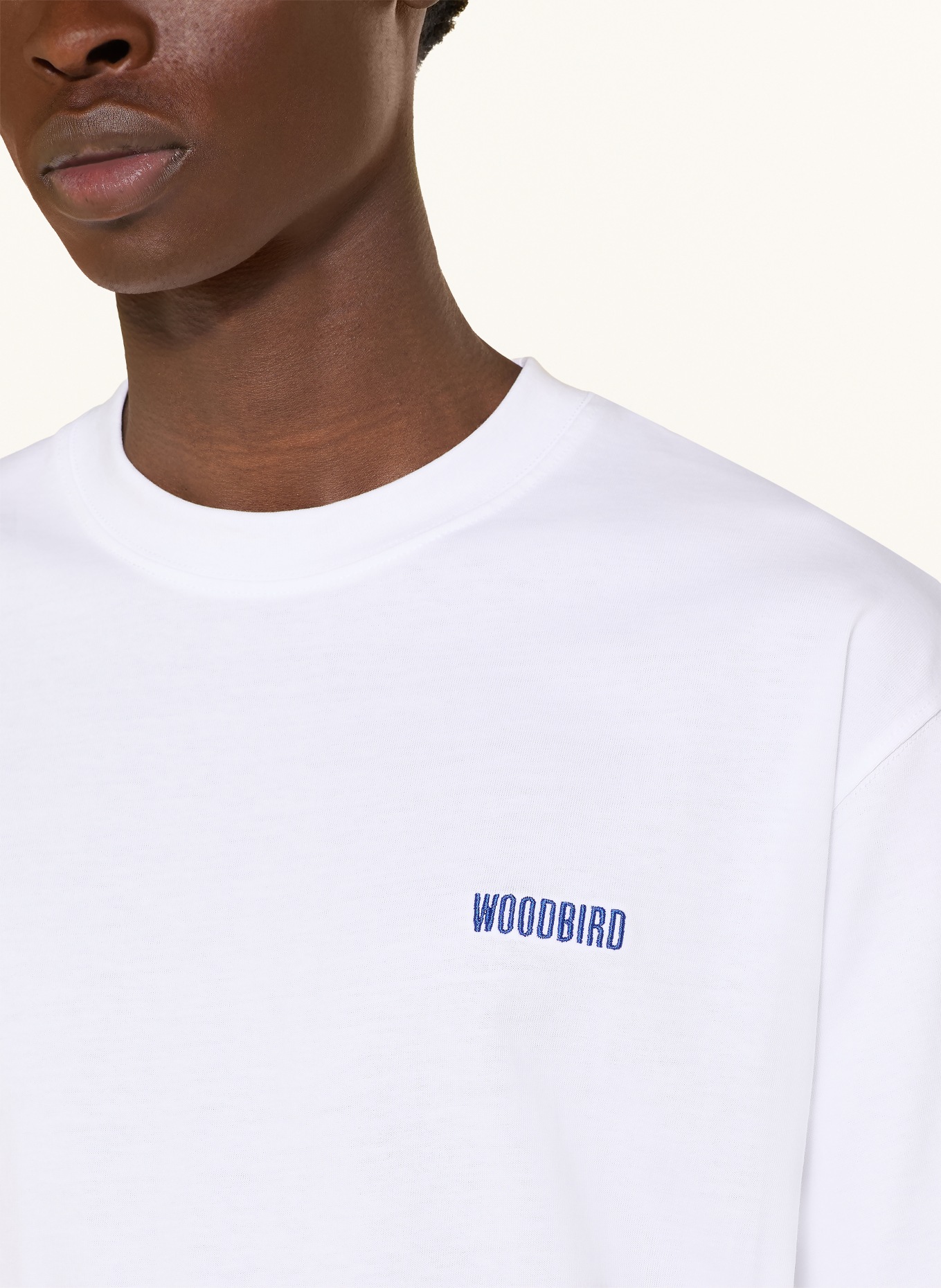 WOODBIRD T-Shirt WBBAINE OCTO: WEISS / ROT / BLAU