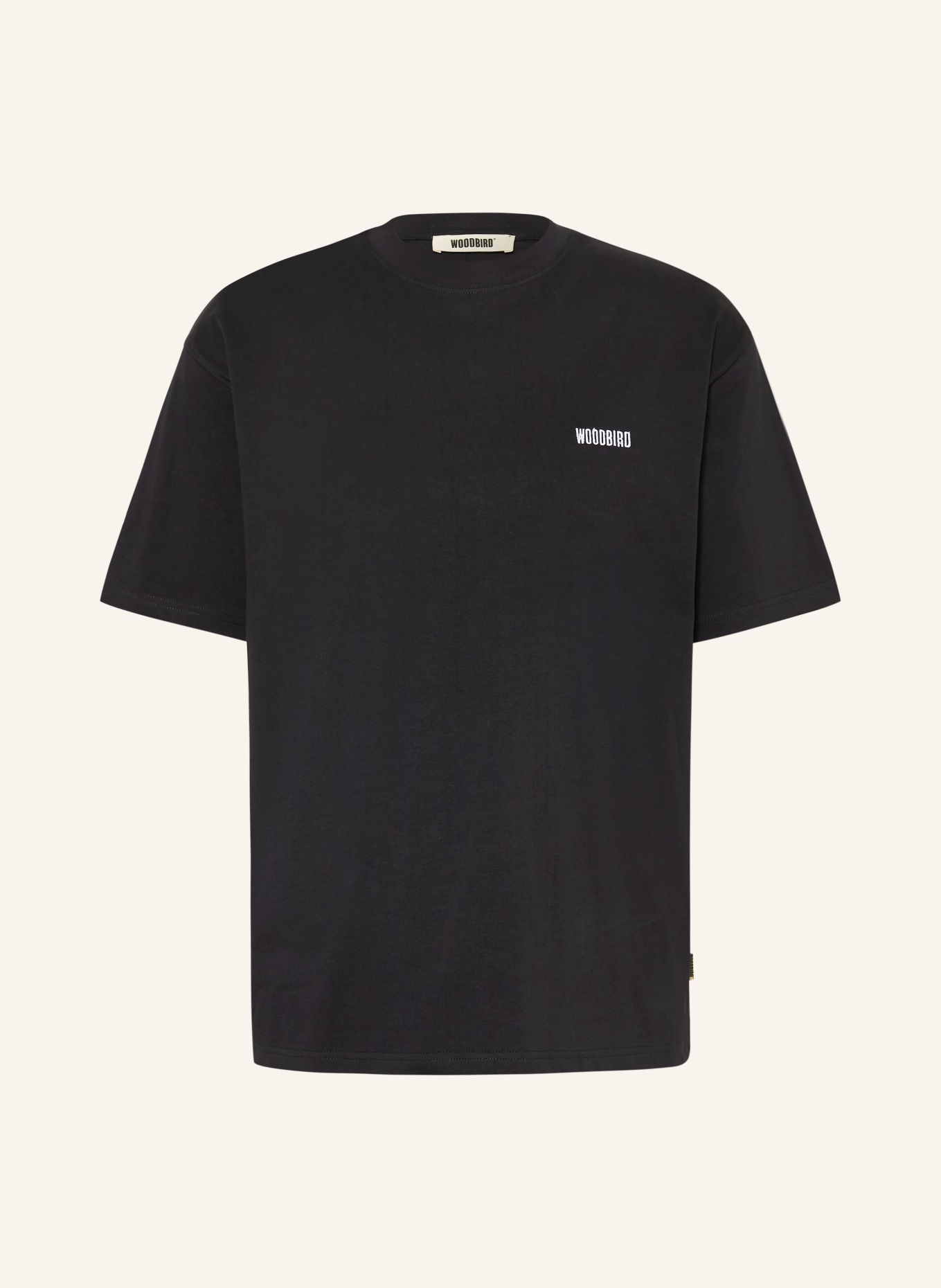 WOODBIRD T-Shirt WBBAINE OCTO: SCHWARZ / ROT / DUNKELGELB