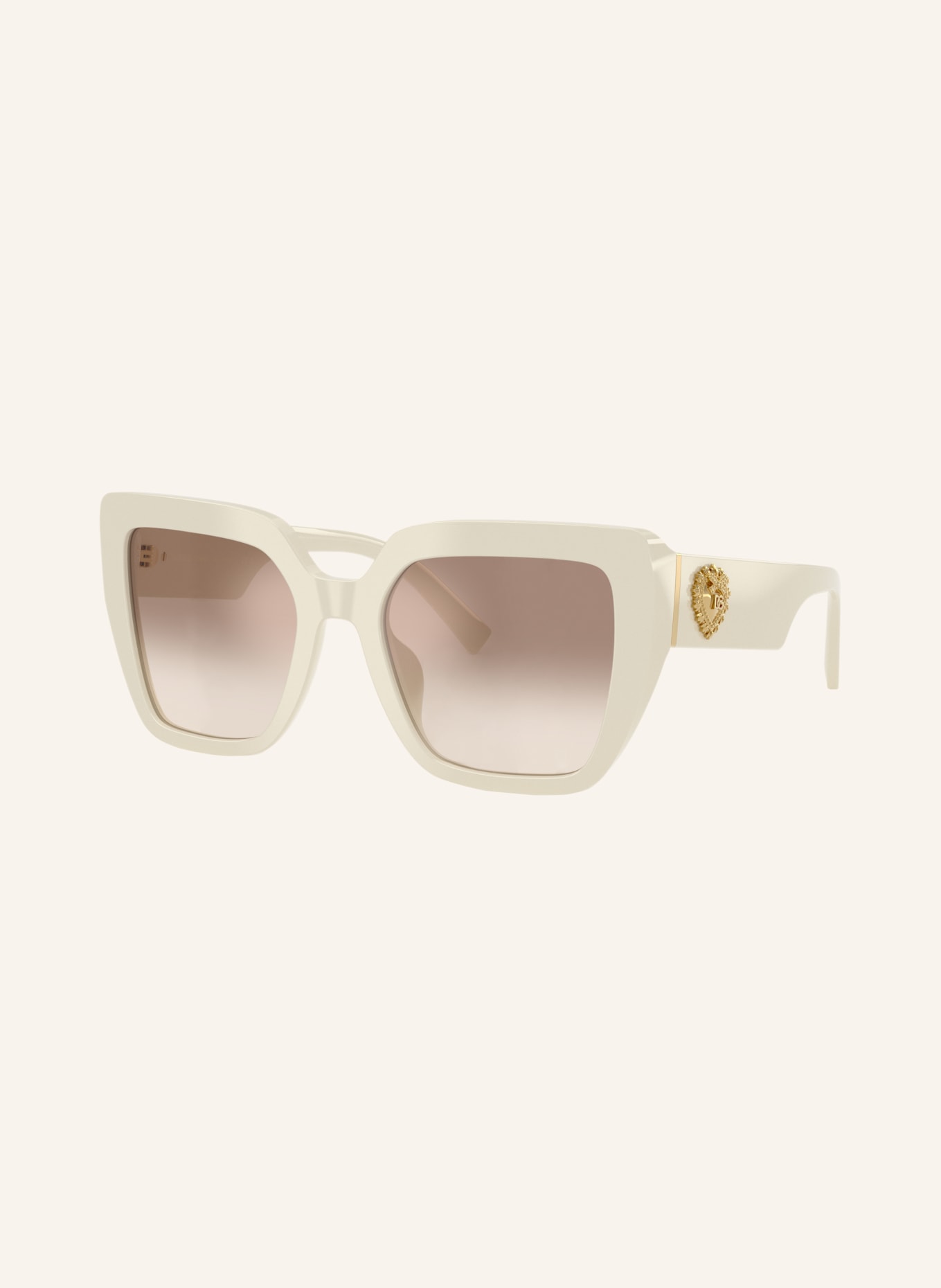 DOLCE & GABBANA Okulary przeciwsłoneczne DG4538: KREMOWY/BRĄZOWY GRADIENT