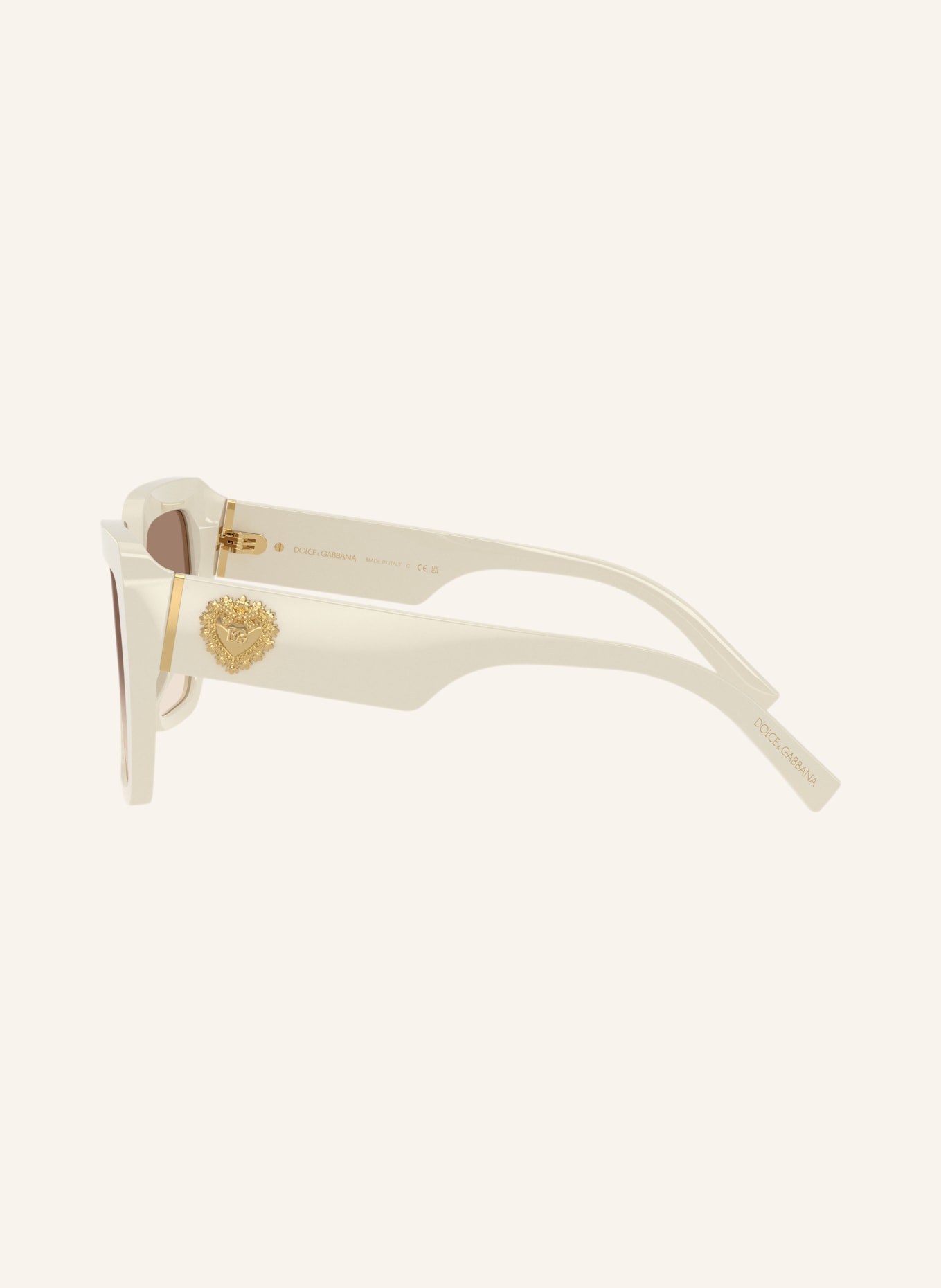 DOLCE & GABBANA Okulary przeciwsłoneczne DG4538: KREMOWY/BRĄZOWY GRADIENT