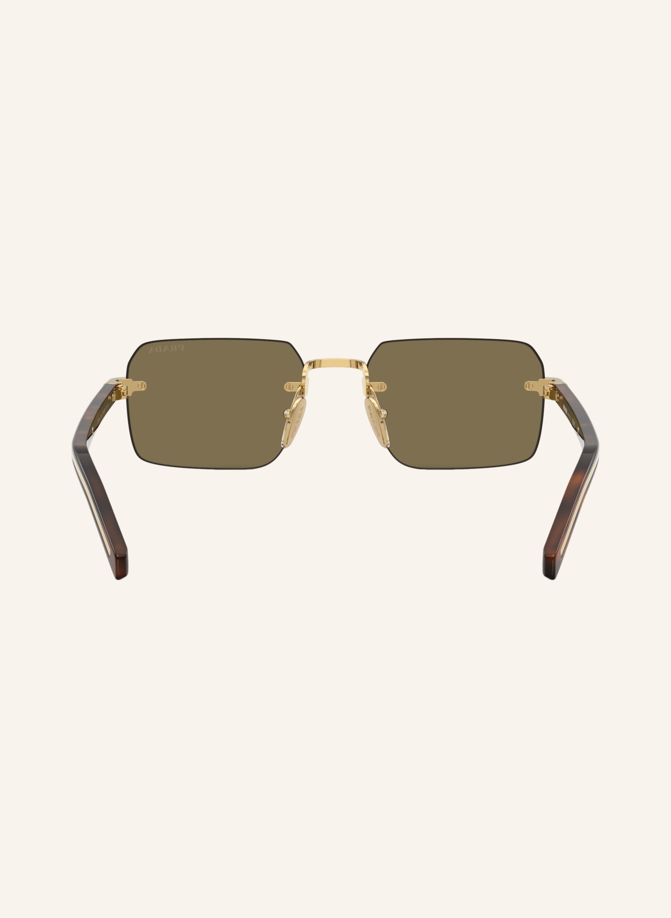 PRADA Okulary przeciwsłoneczne PR D55S: Złoty/jasnobrązowy