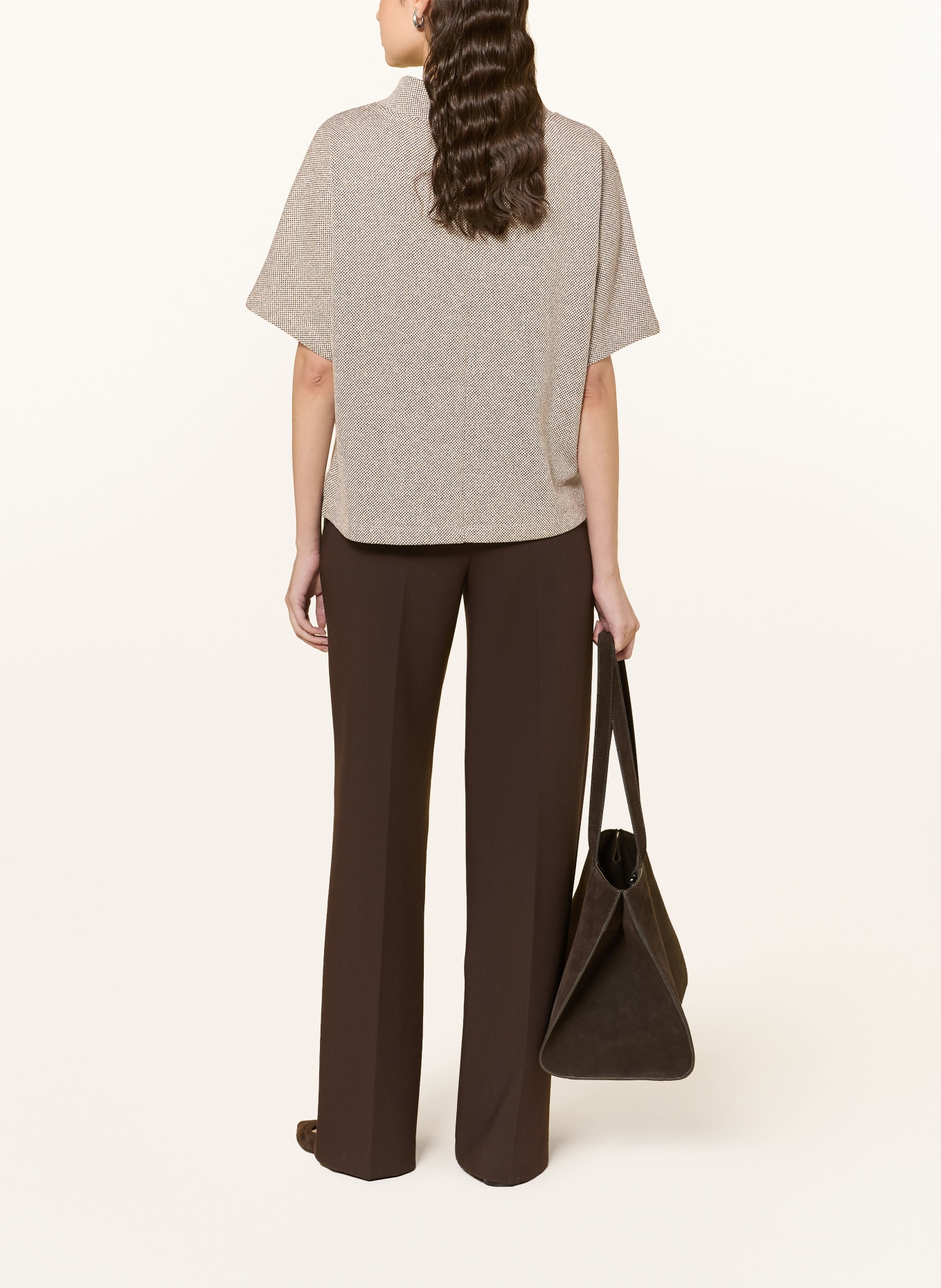 someday UJODIE Shirt blouse: BEIGE / DARK BROWN