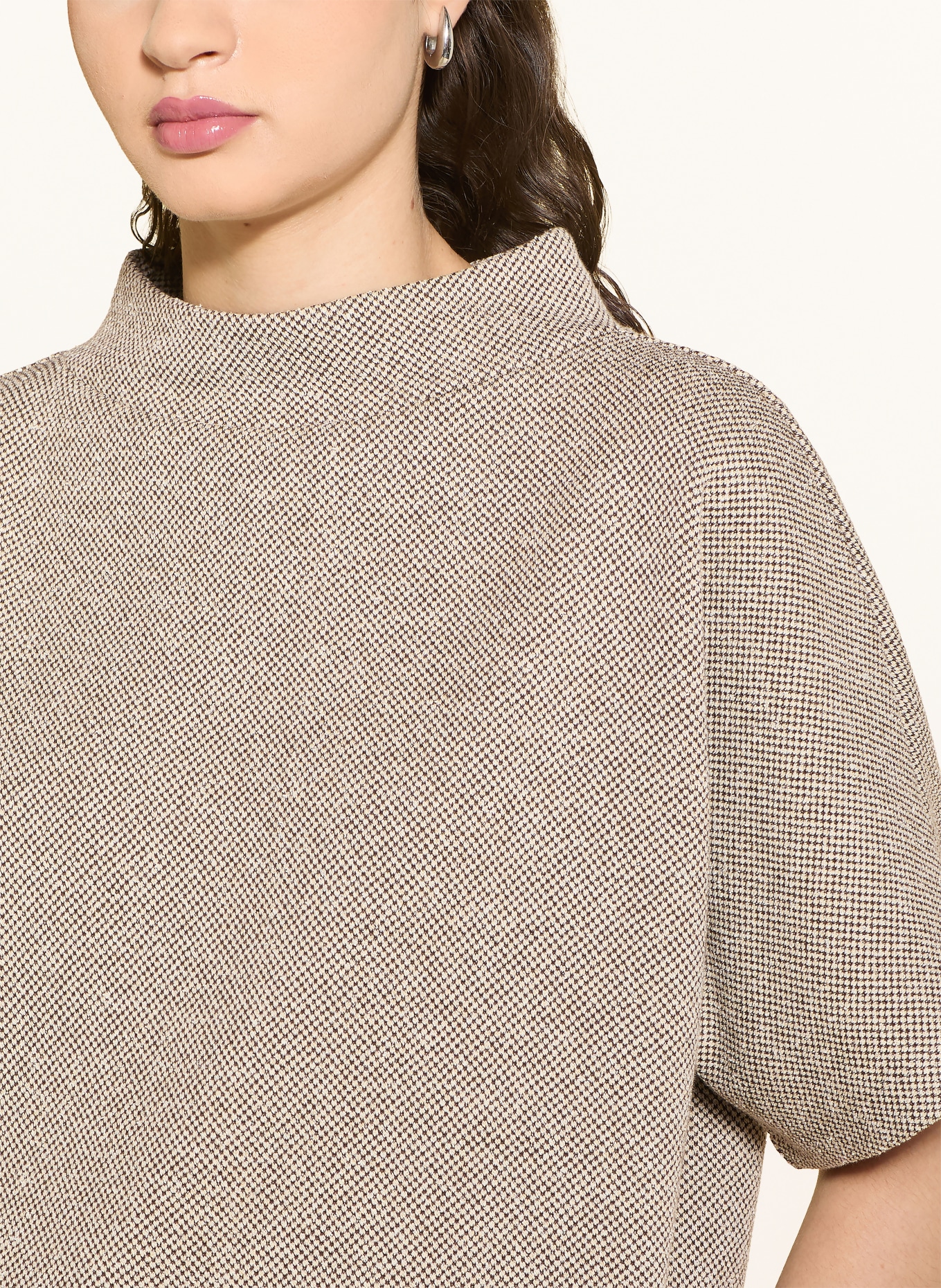 someday UJODIE Shirt blouse: BEIGE / DARK BROWN