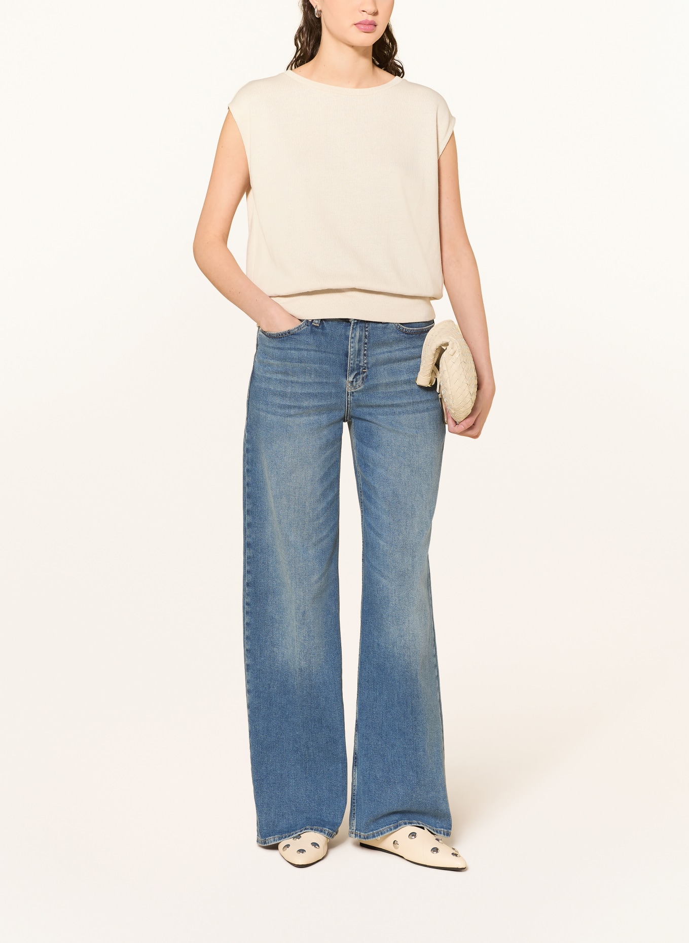 someday Wide Leg Jeans CELLMA ICONIC: 70257 mid mist blue