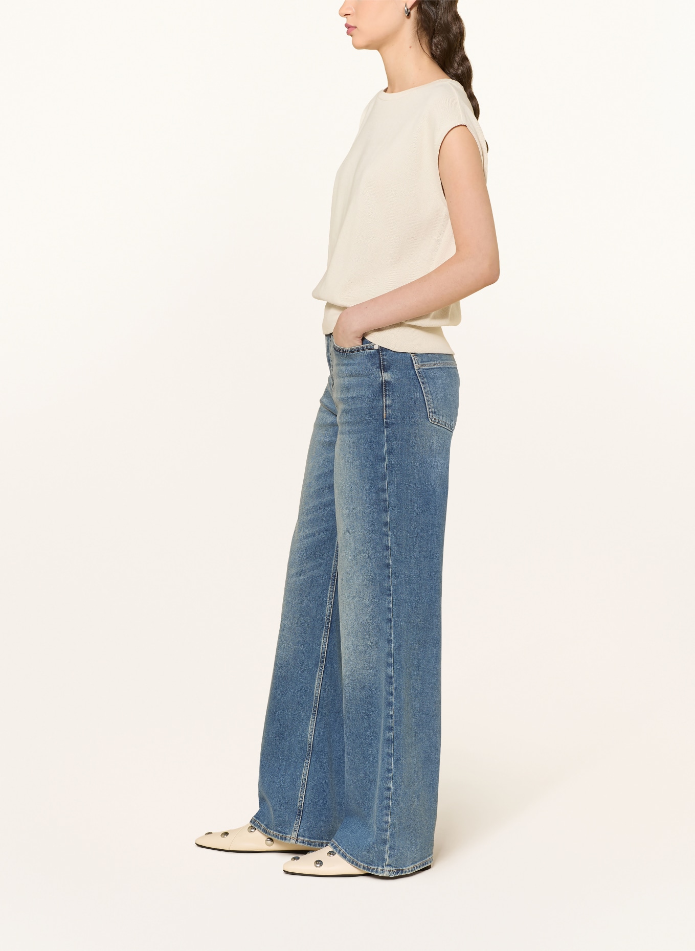 someday Wide Leg Jeans CELLMA ICONIC: 70257 mid mist blue