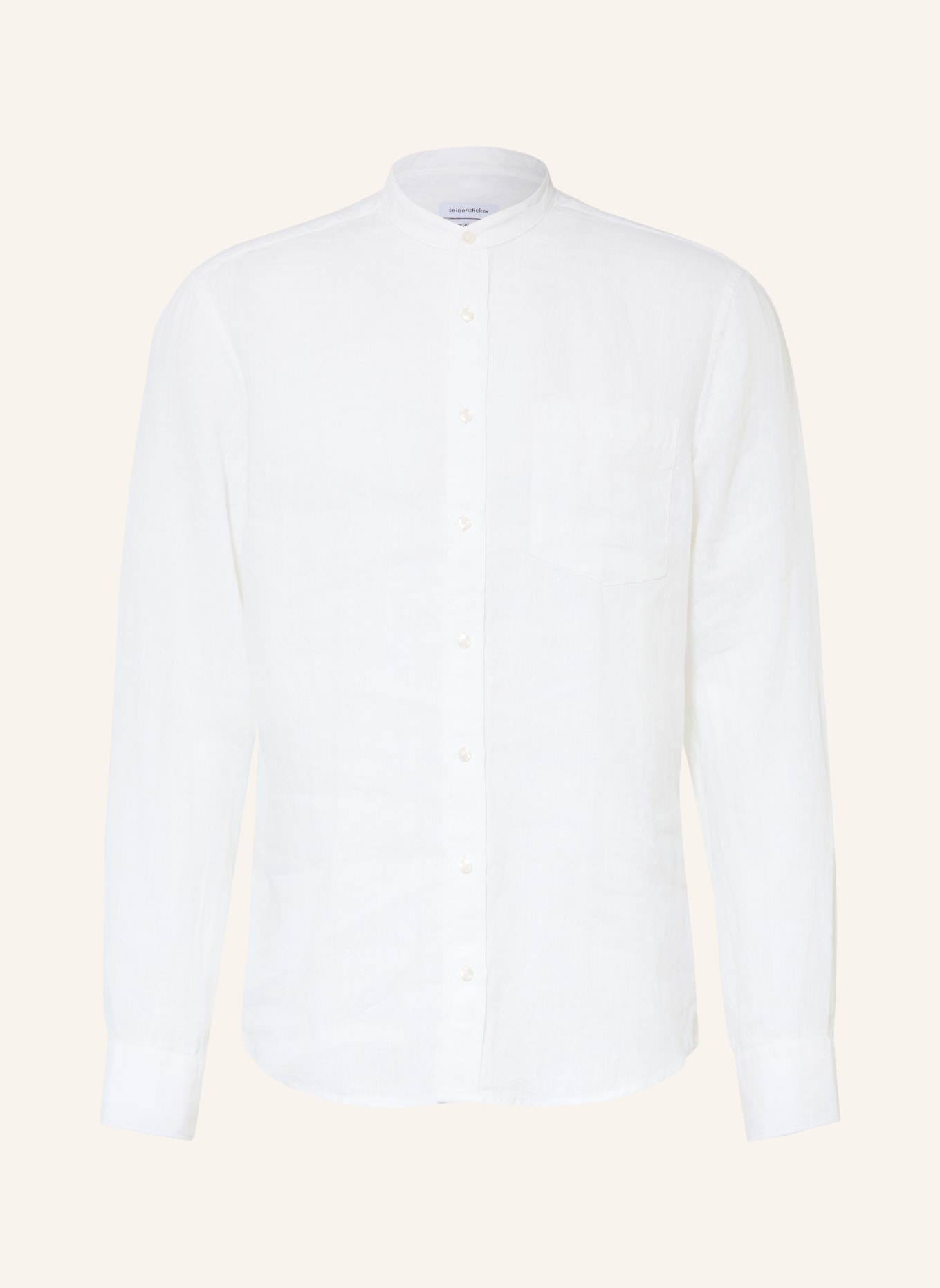 seidensticker Leinenhemd Regular Fit: WEISS