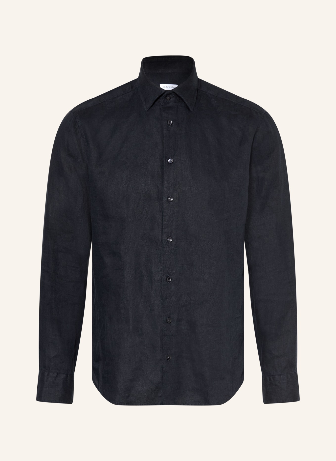 seidensticker Leinenhemd Regular Fit: DUNKELBLAU