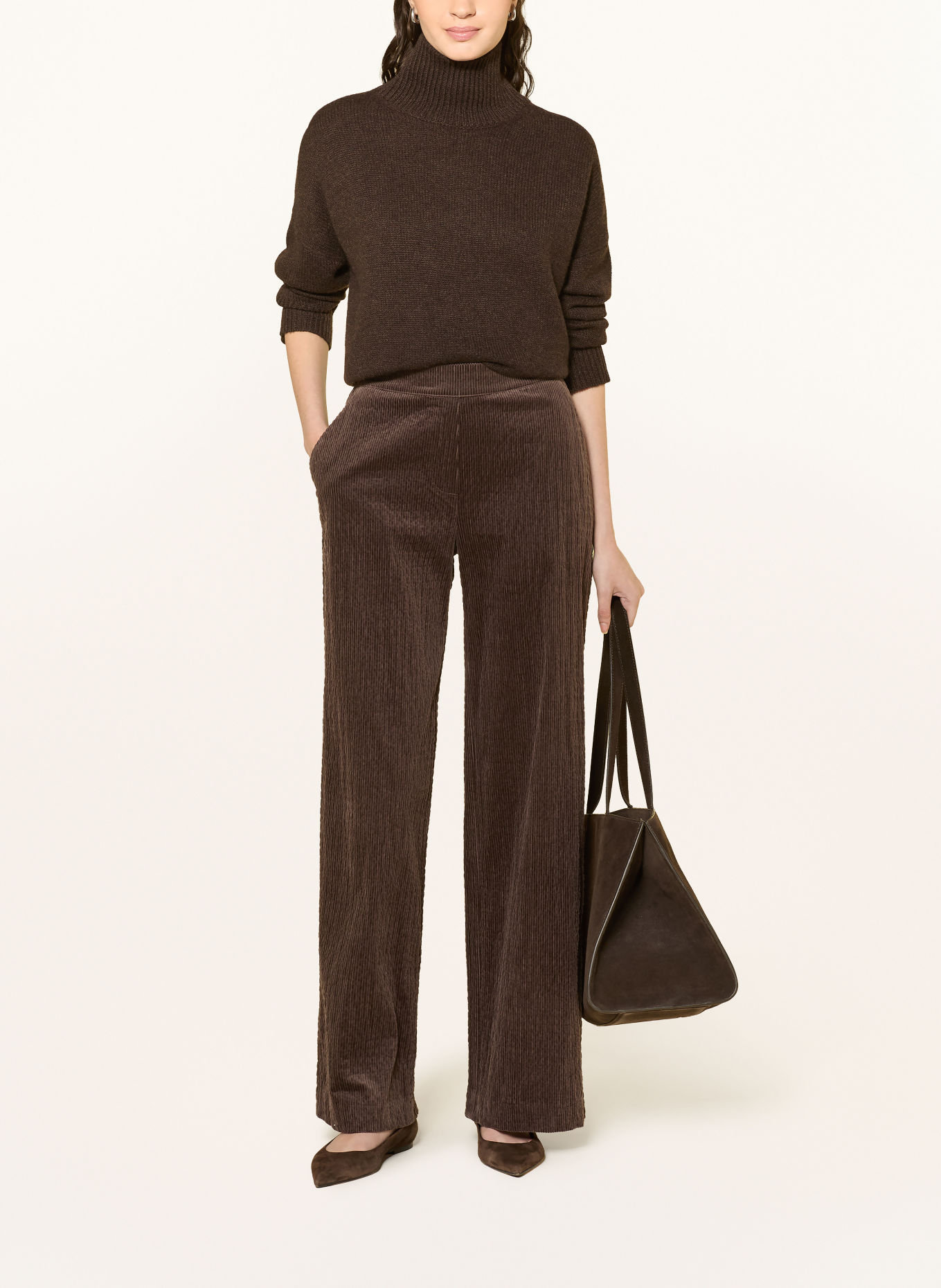 OPUS PANTS Cordbroek MUCIA BASE: GRIJS