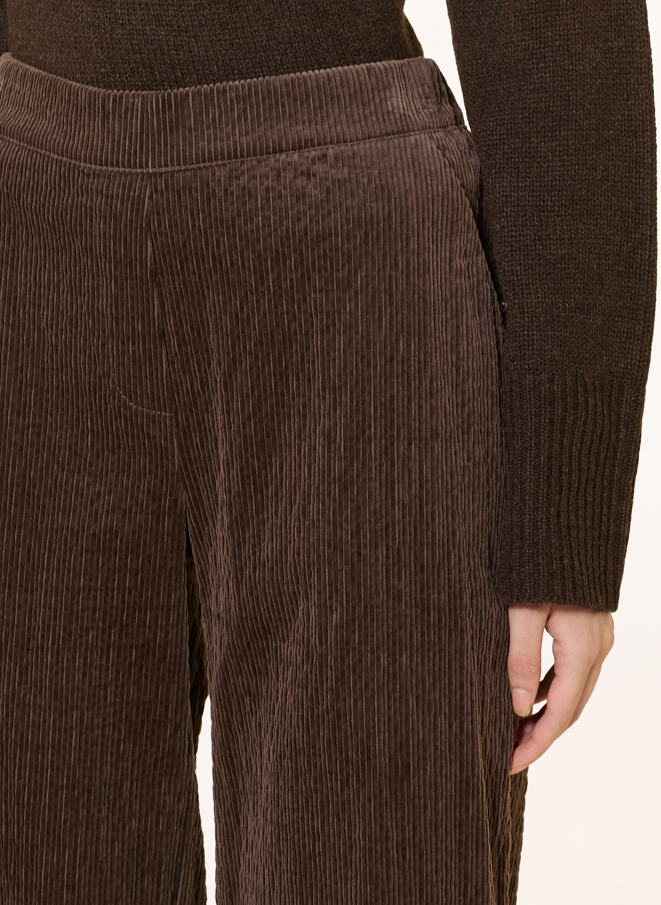OPUS PANTS Cordbroek MUCIA BASE: GRIJS