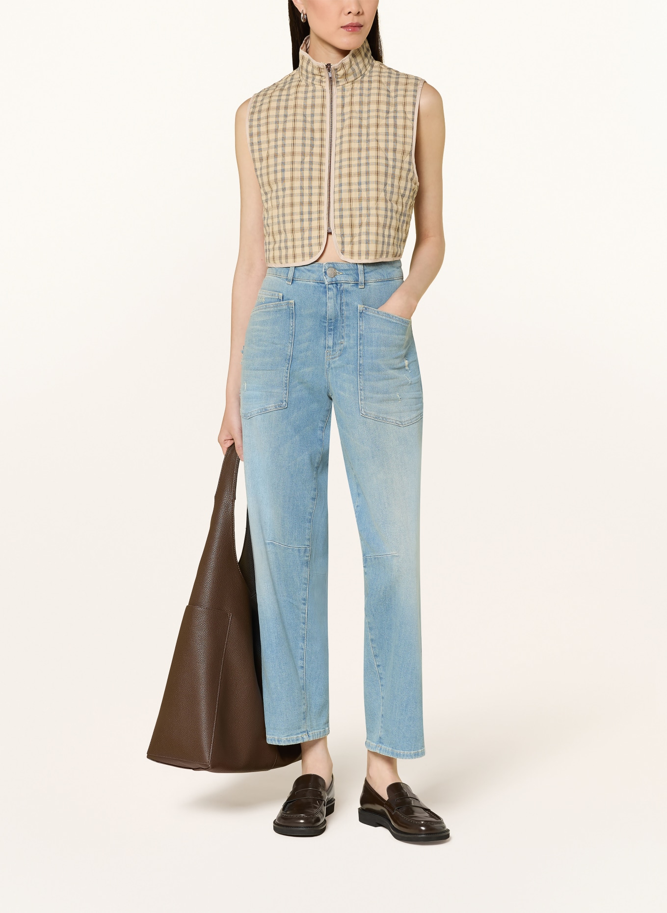 OPUS PANTS Barrel Jeans MELLY BREEZE: 70342 light blue