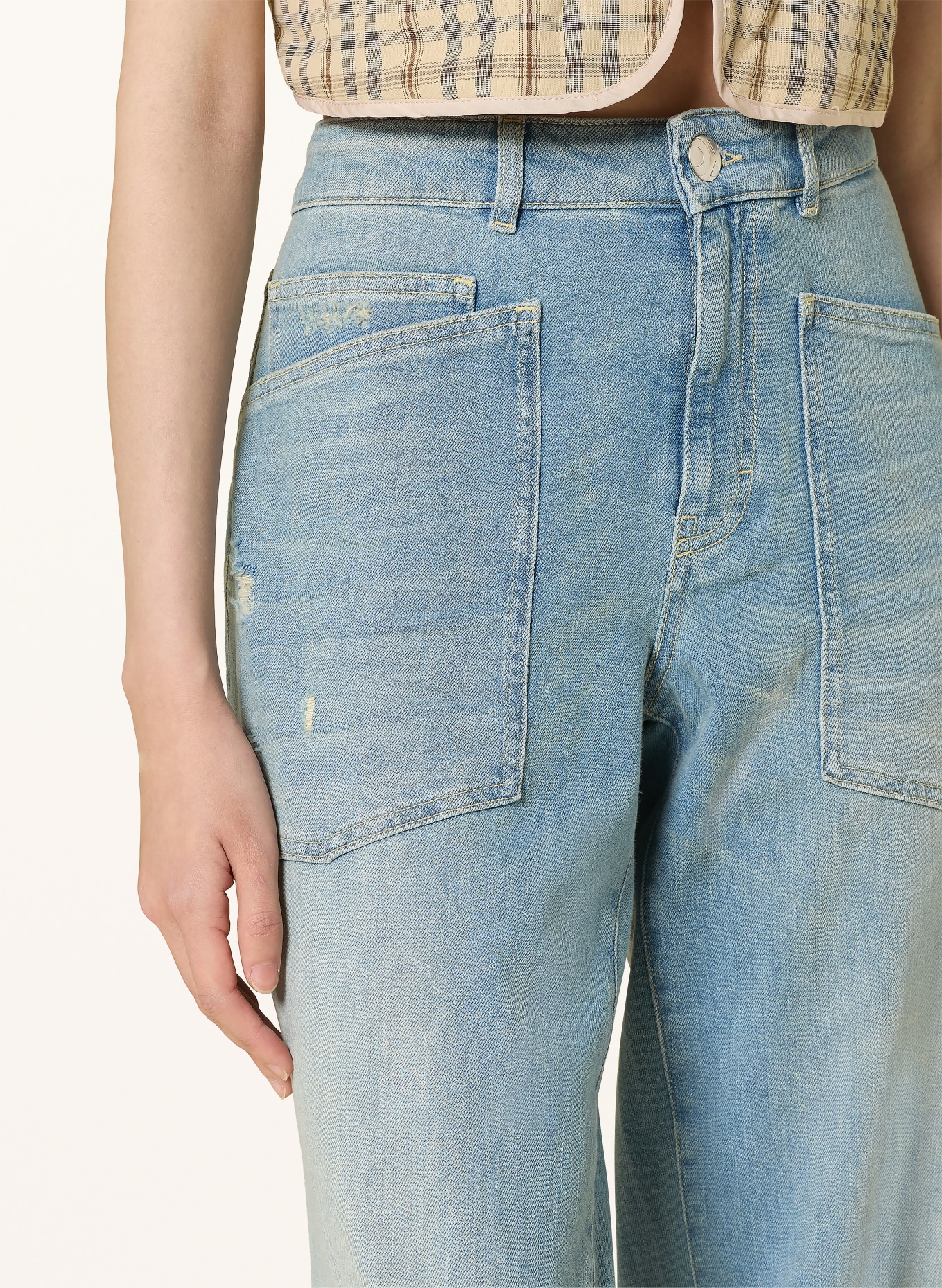 OPUS PANTS Barrel Jeans MELLY BREEZE: 70342 light blue