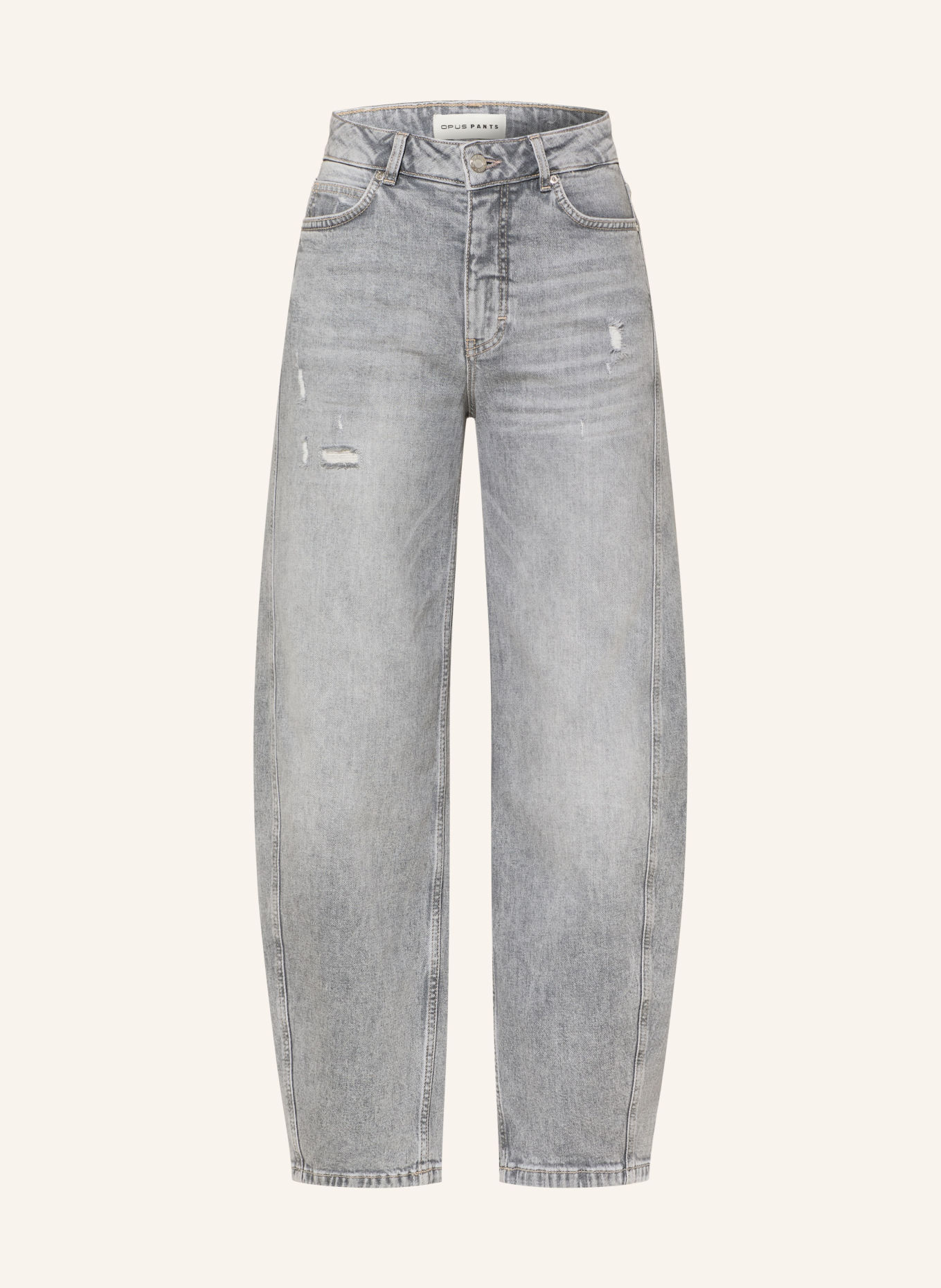 OPUS PANTS Barrel Jeans MENI MOON: 70372 mid grey