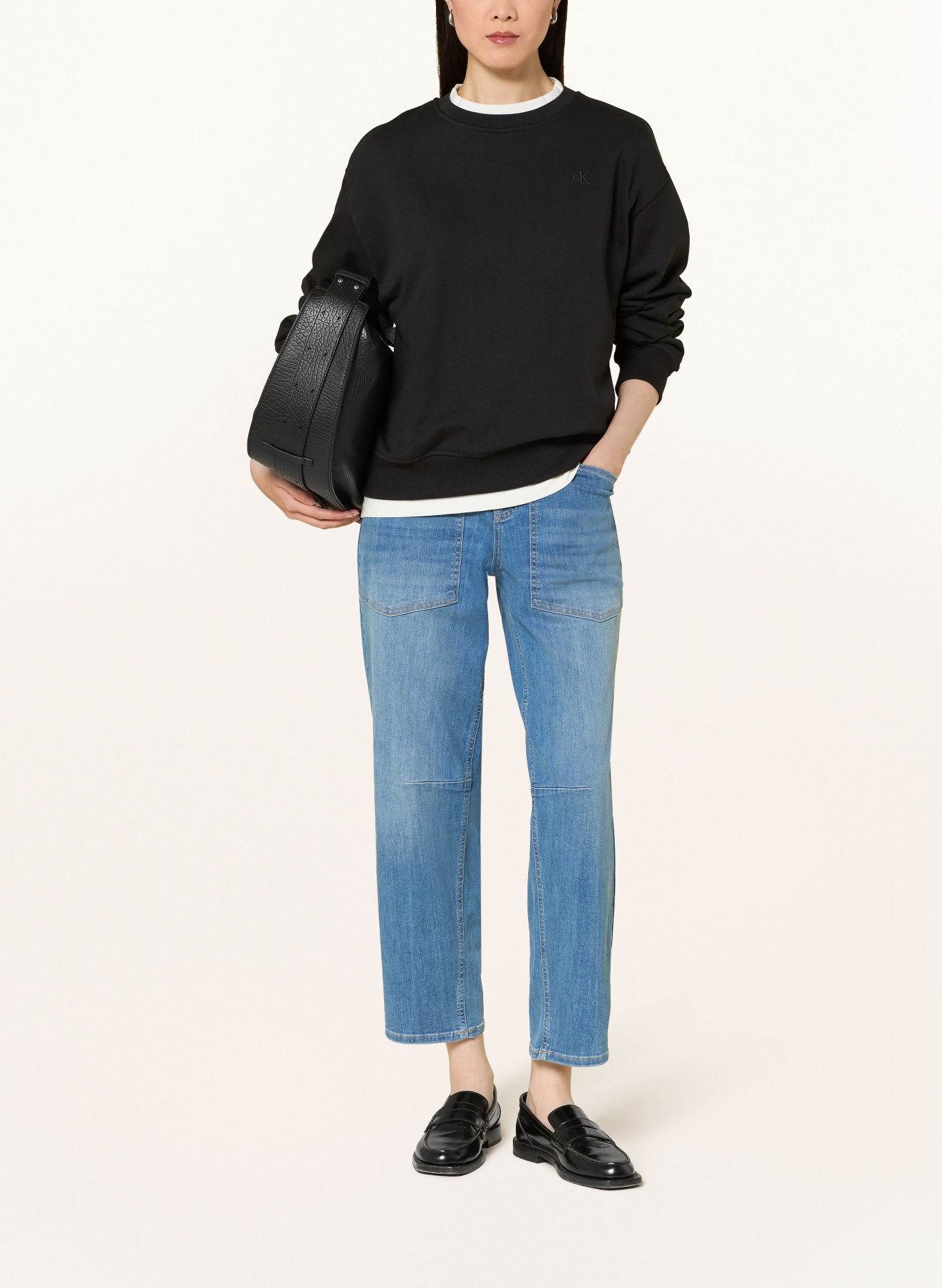 OPUS PANTS Barrel Jeans MELLY BREEZE: 70365 mid blue