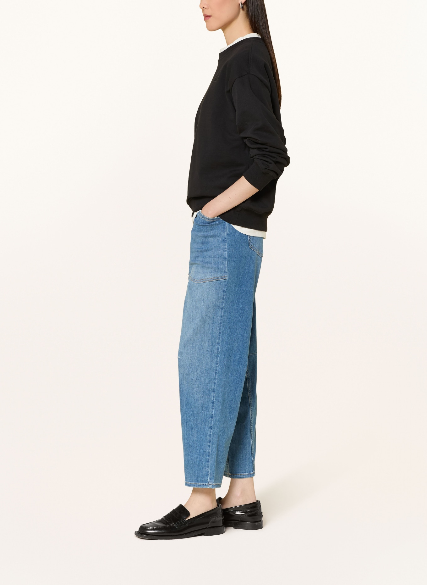 OPUS PANTS Barrel Jeans MELLY BREEZE: 70365 mid blue