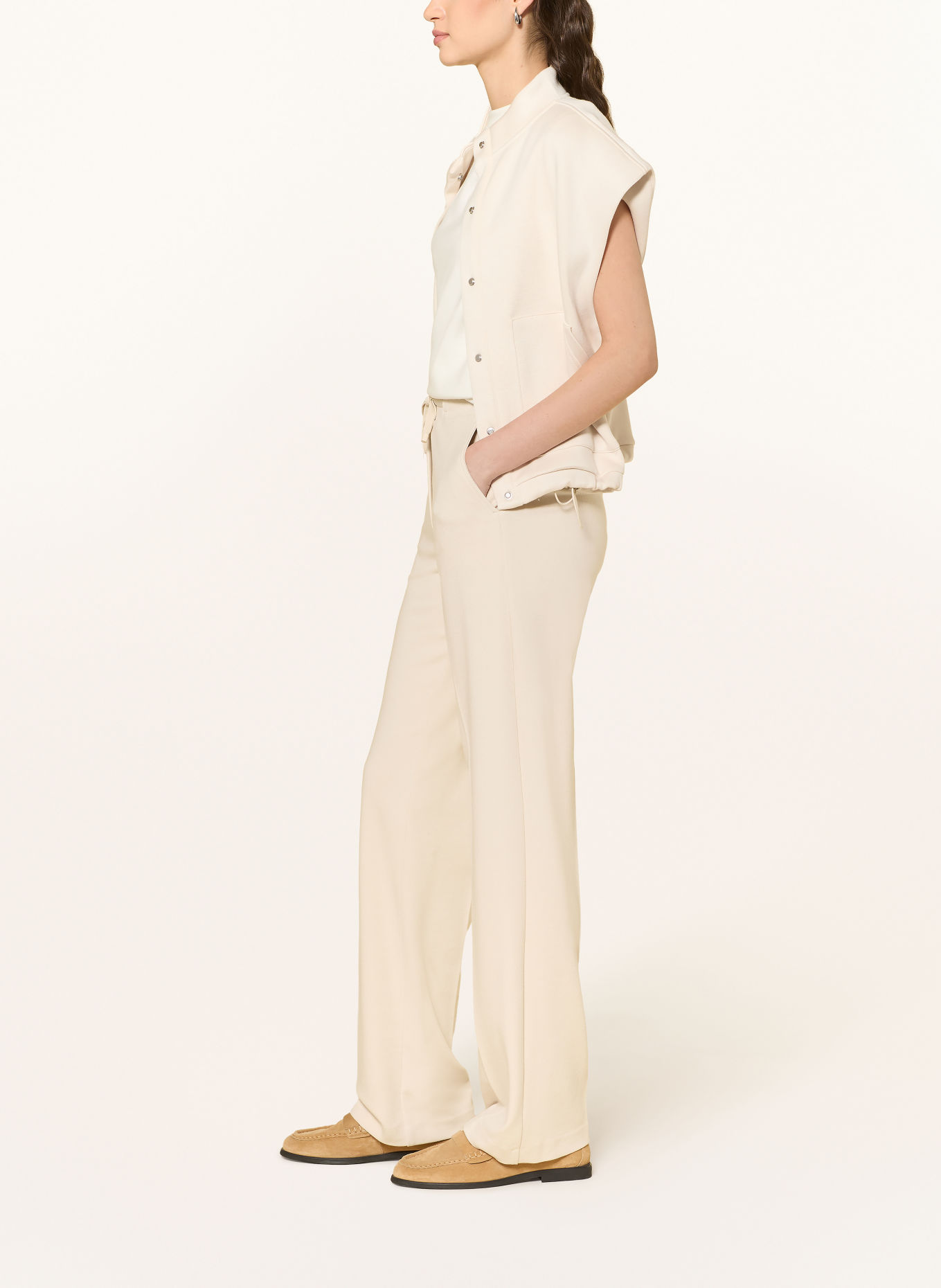 OPUS PANTS Marlene-broek MACIE: CRÈME