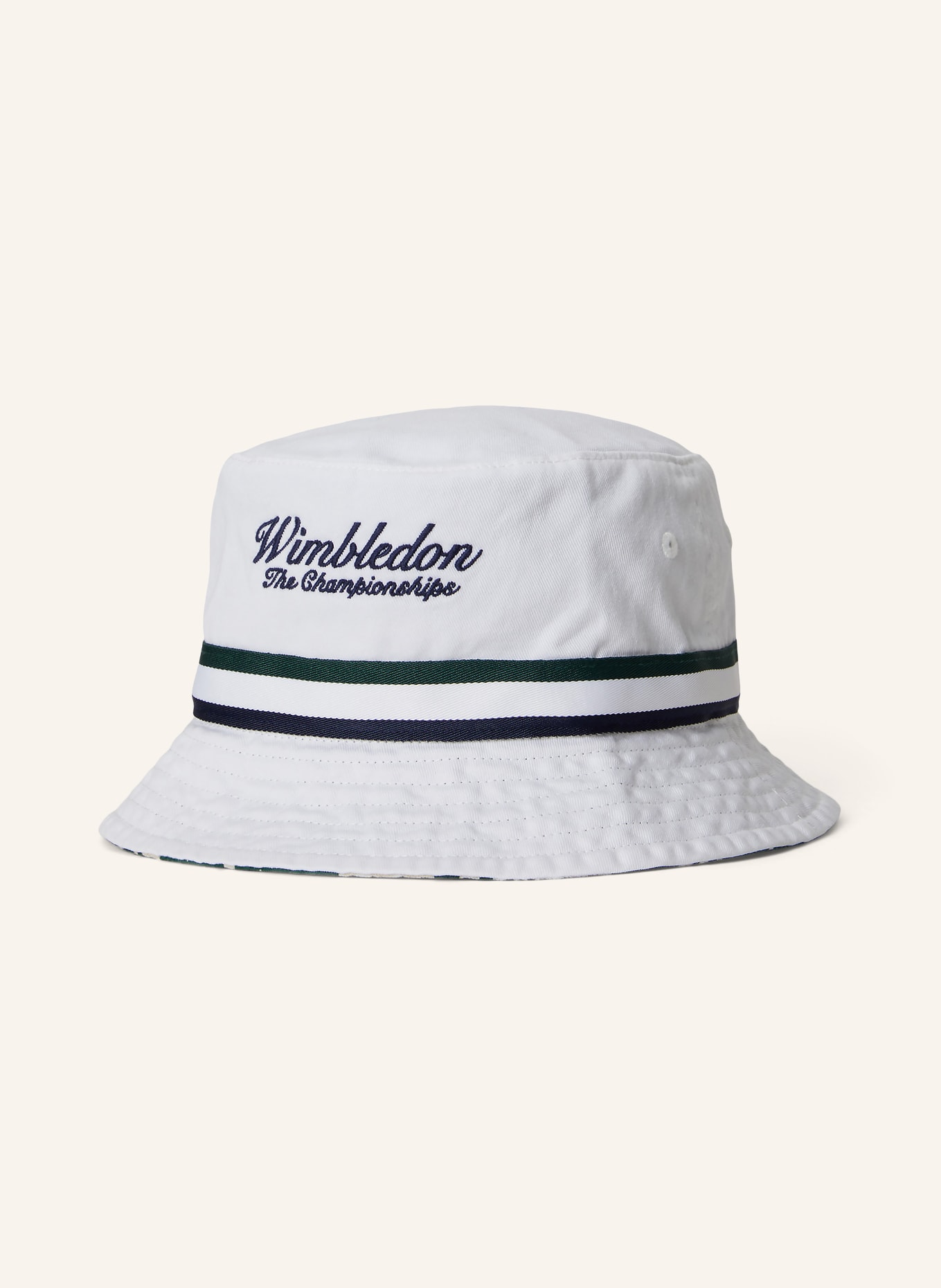 POLO RALPH LAUREN Bucket-Hat zum Wenden: WEISS / GRÜN / BLAU
