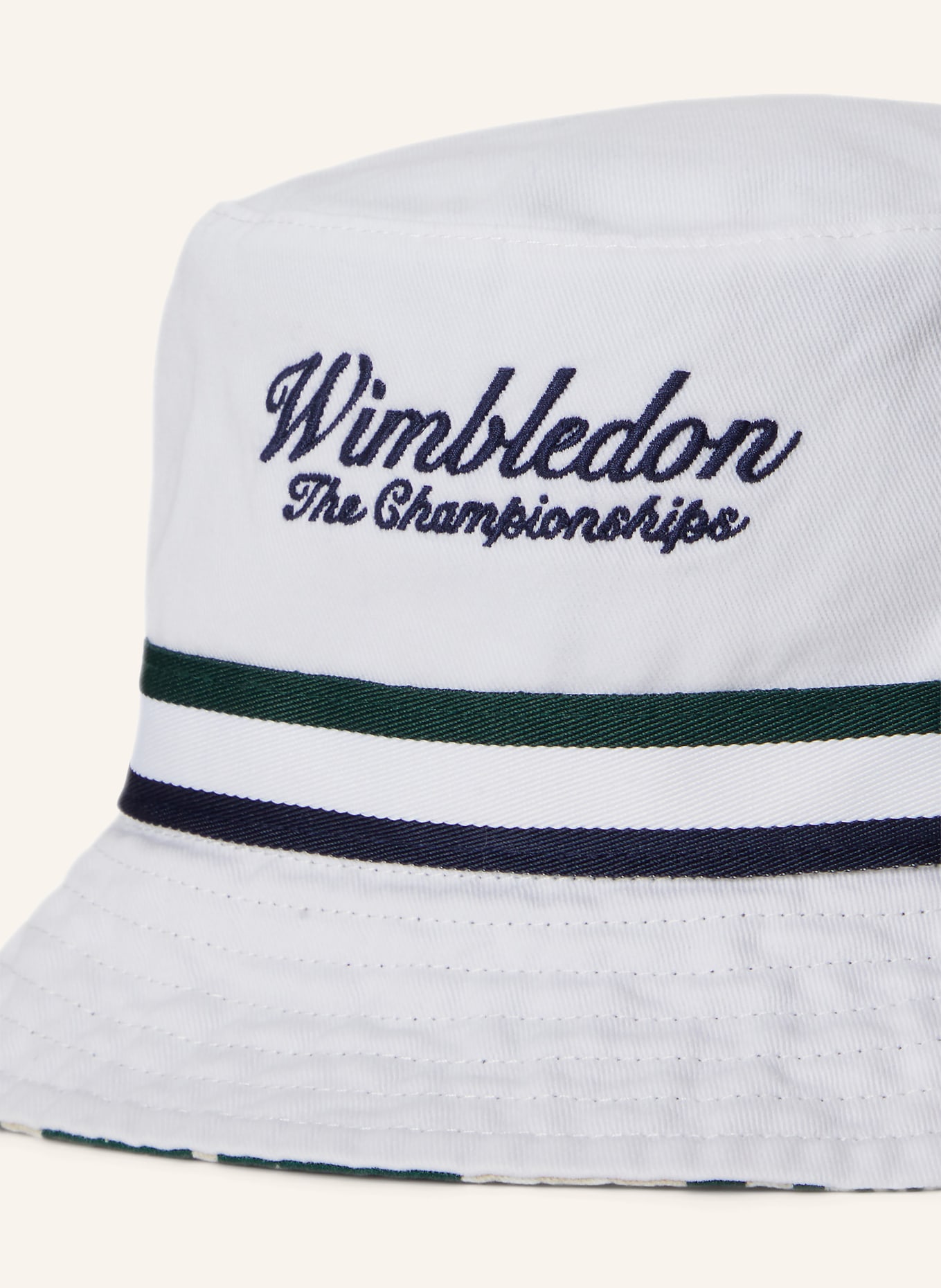 POLO RALPH LAUREN Bucket-Hat zum Wenden: WEISS / GRÜN / BLAU
