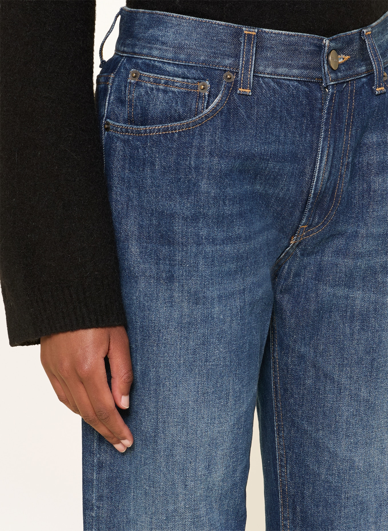 Dondup Straight Jeans DAFNE: 800 BLUE