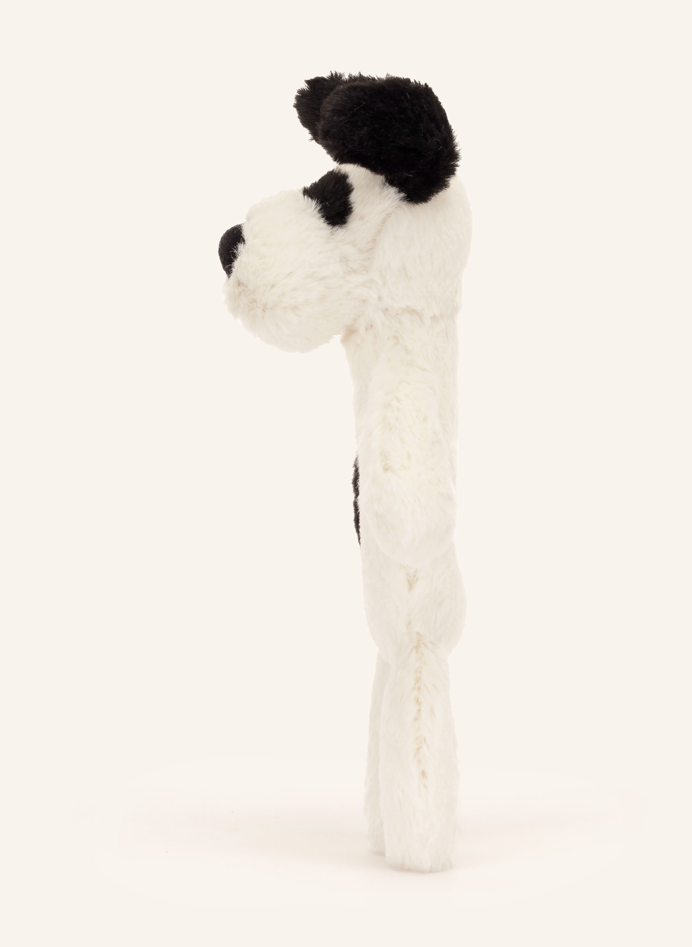 Jellycat Knuffelrammelaar RUFFERTY PUPPY: WIT / ZWART