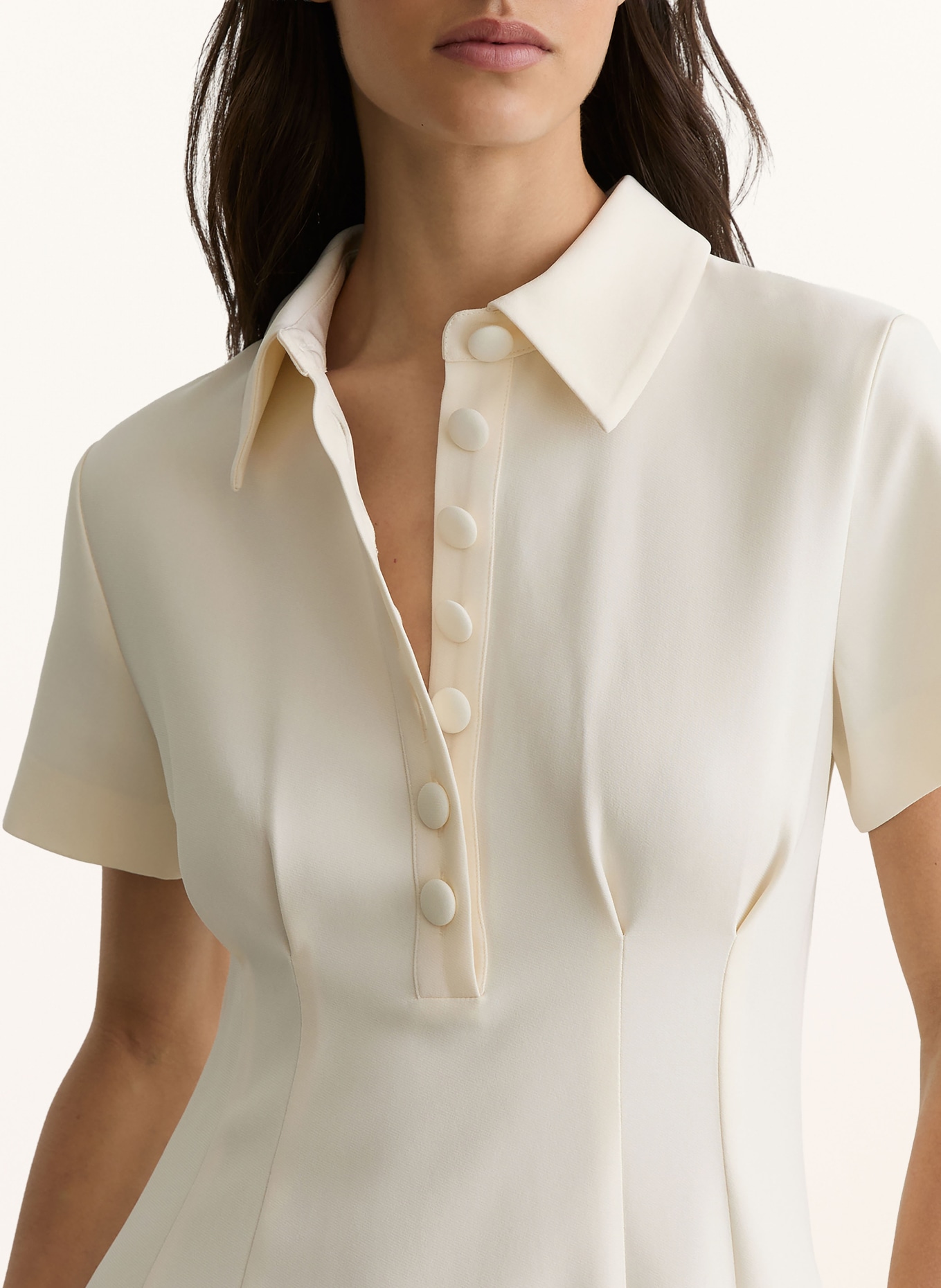 REISS Rochie-cămașă MARI: ECRU